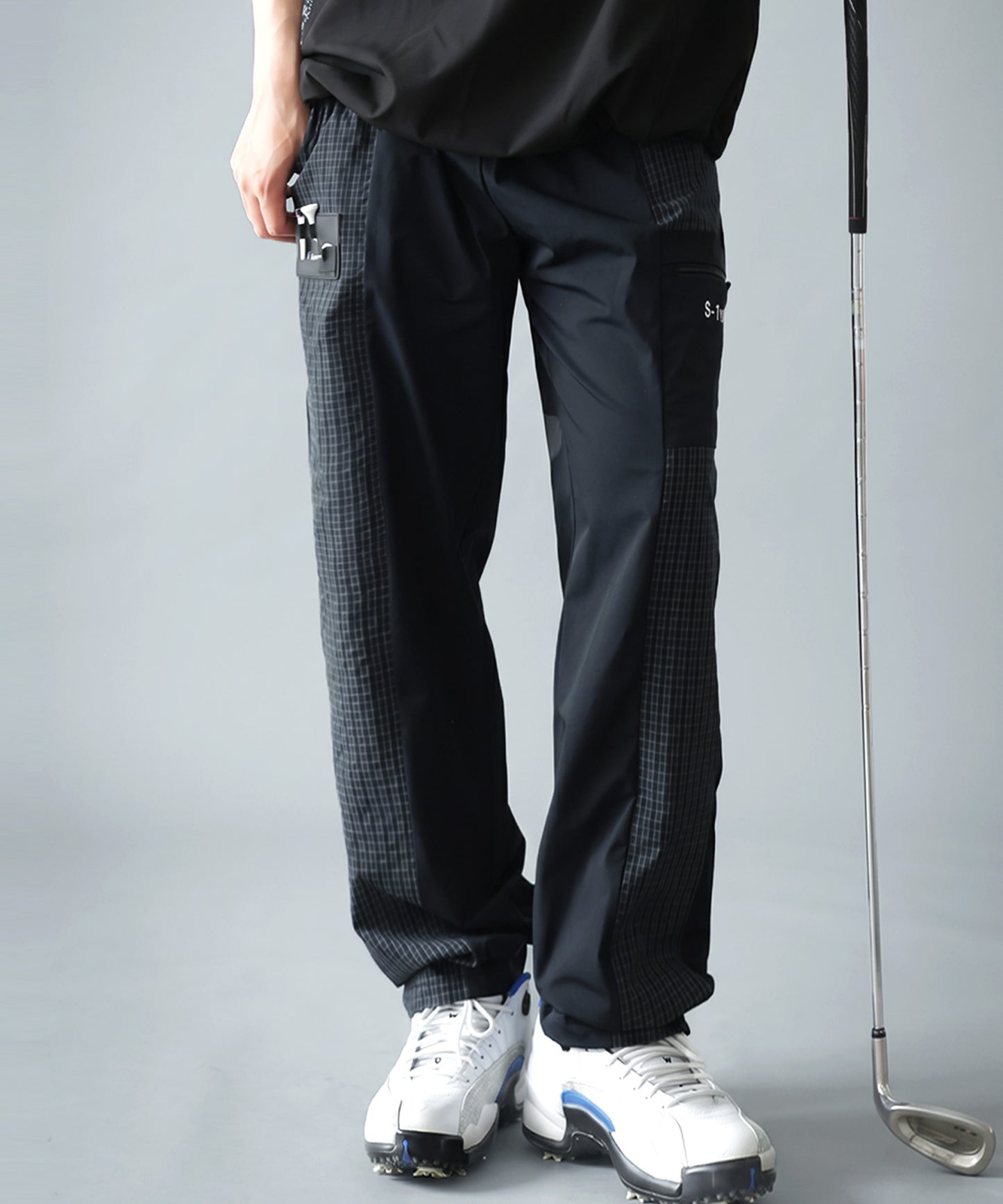 ANTIQUA GOLF×STCH Soccer Check Patterned Logo Pants Men’s