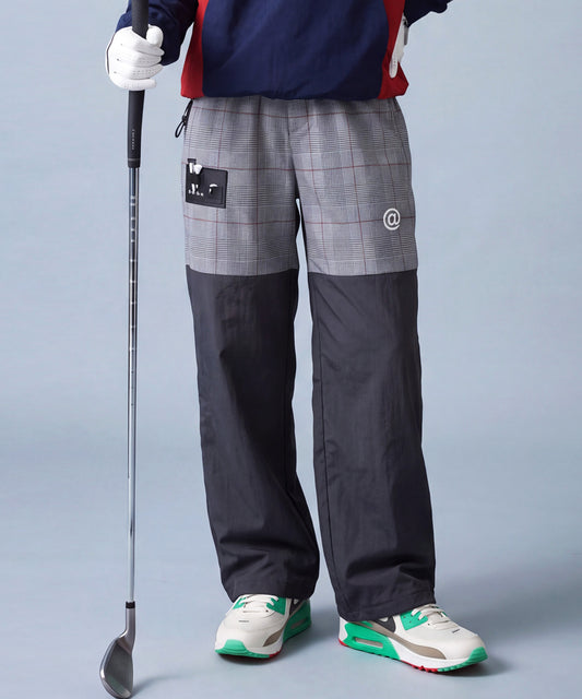 ANTIQUA GOLF×STCH 2-Way Checkered Wide Pants Ladies