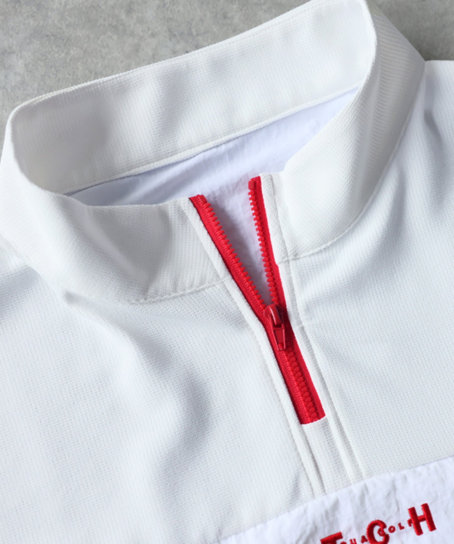 ANTIQUA GOLF×STCH Half-Zip Pullover With Contrasting Materials Ladies