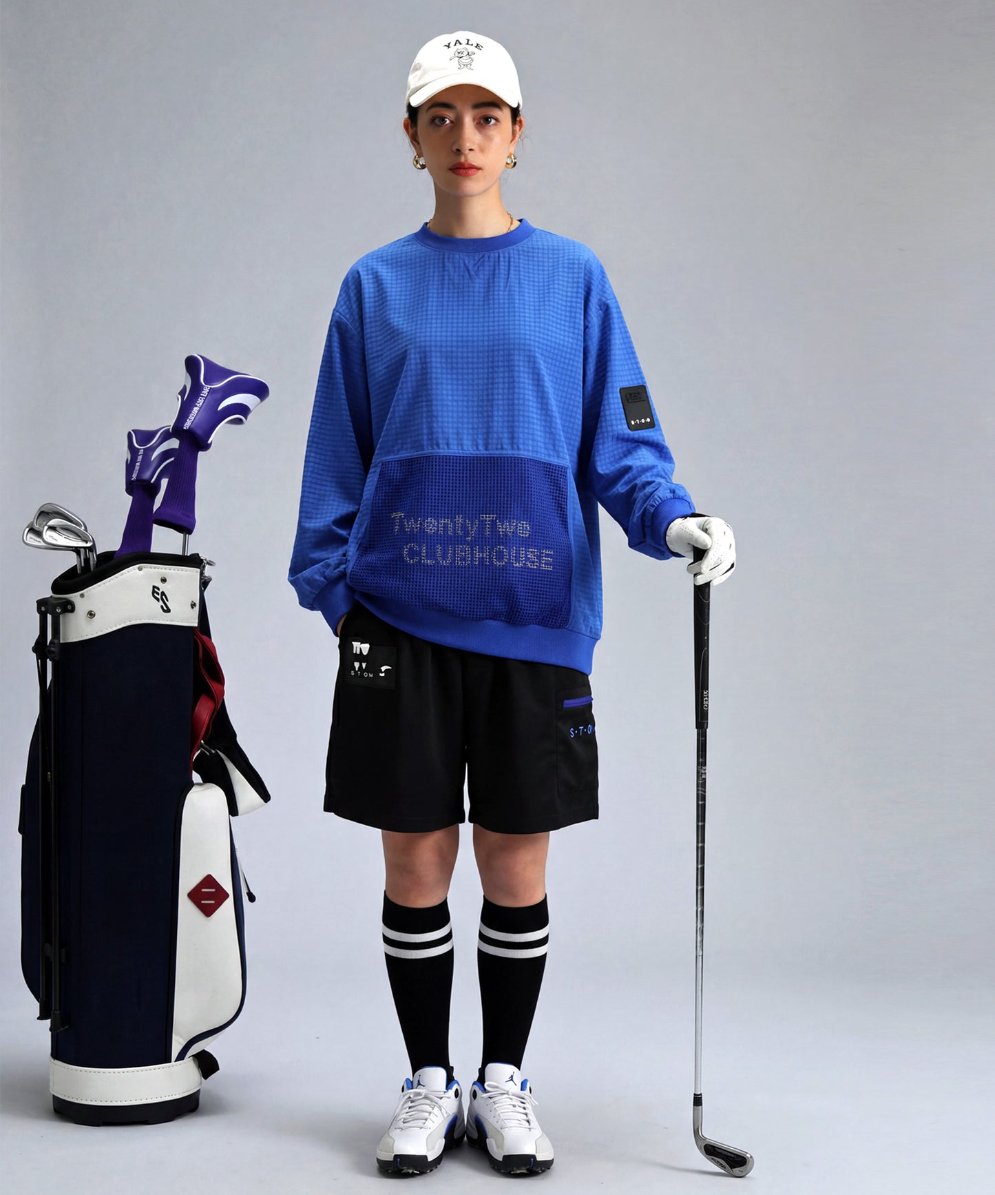 ANTIQUA GOLF×STCH Water-Repellent, Pocketed Shorts Ladies