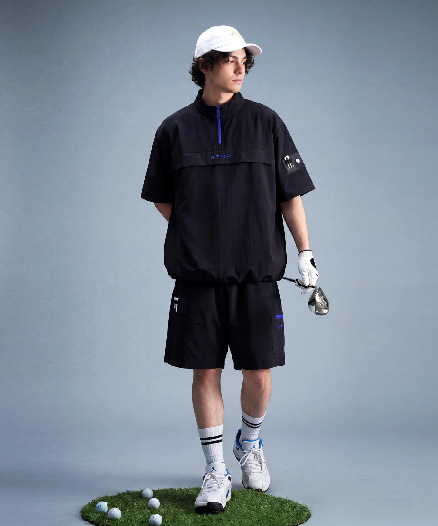 ANTIQUA GOLF×STCH Water-Repellent, Pocketed Shorts Men’s