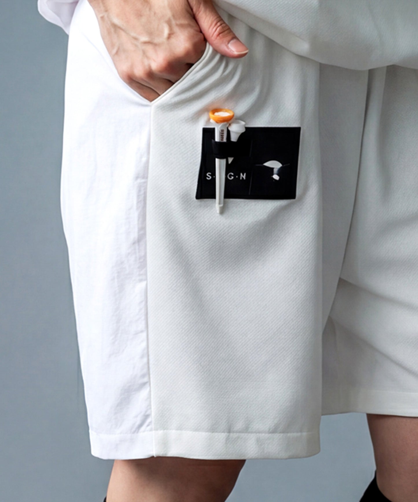 ANTIQUA GOLF×STCH Water-Repellent, Pocketed Shorts Ladies