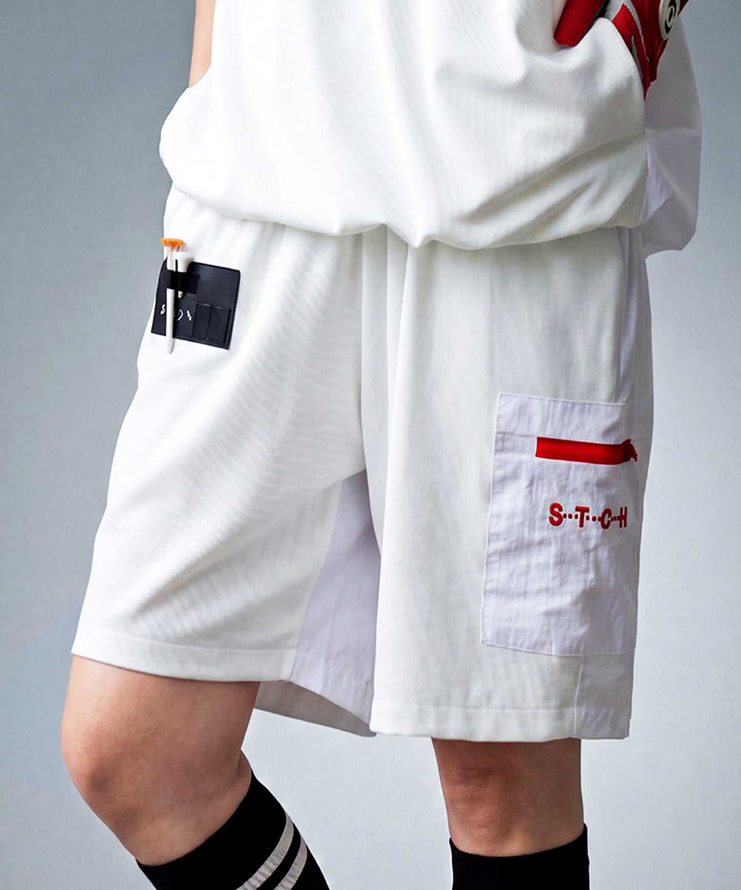 ANTIQUA GOLF×STCH Water-Repellent, Pocketed Shorts Ladies