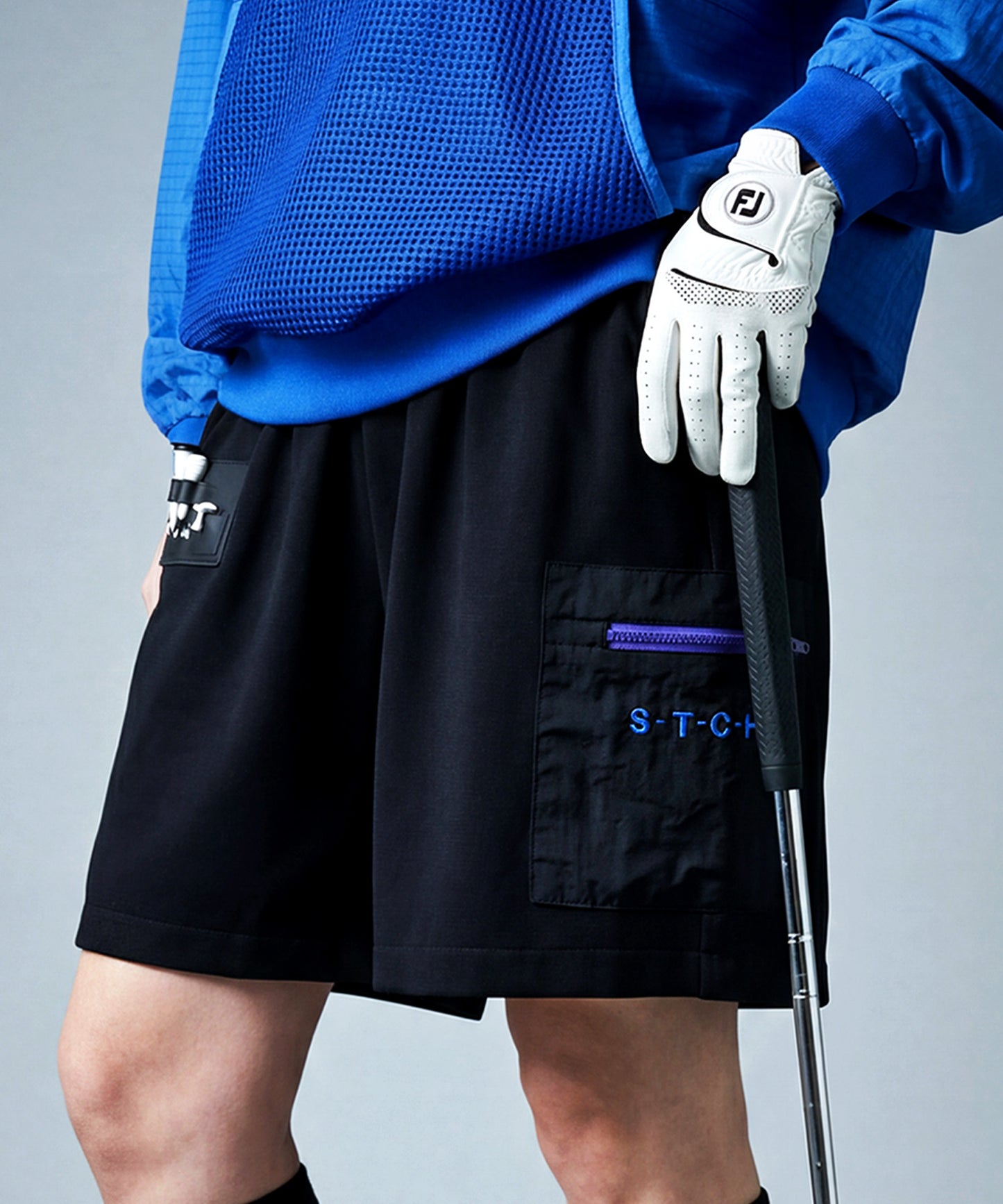 ANTIQUA GOLF×STCH Water-Repellent, Pocketed Shorts Ladies