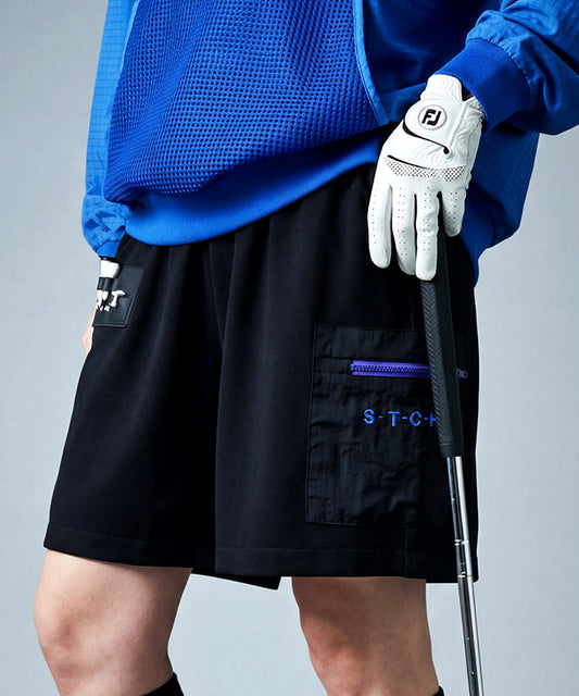 ANTIQUA GOLF×STCH Water-Repellent, Pocketed Shorts Ladies