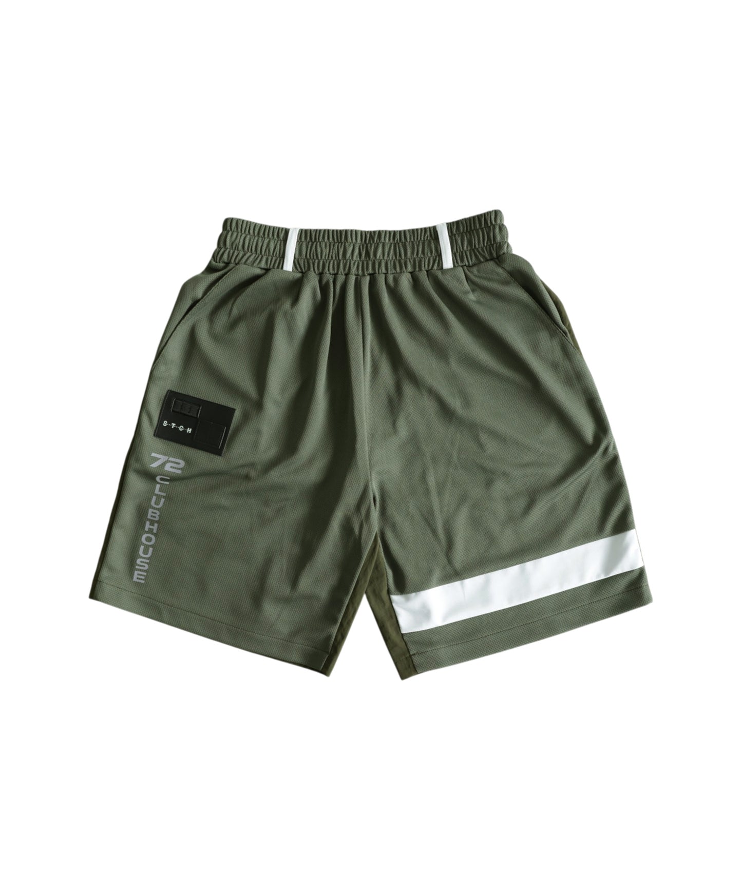 ANTIQUA GOLF×STCH Mixed-Material Mesh Logo Shorts Men’s