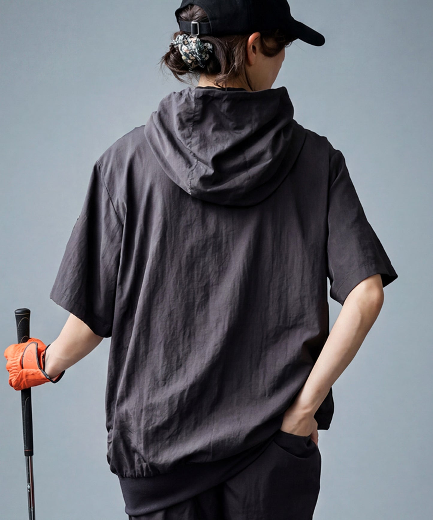 ANTIQUA GOLF×STCH Color-Blocked Full-Zip Hooded Jacket/Hoodie Ladies