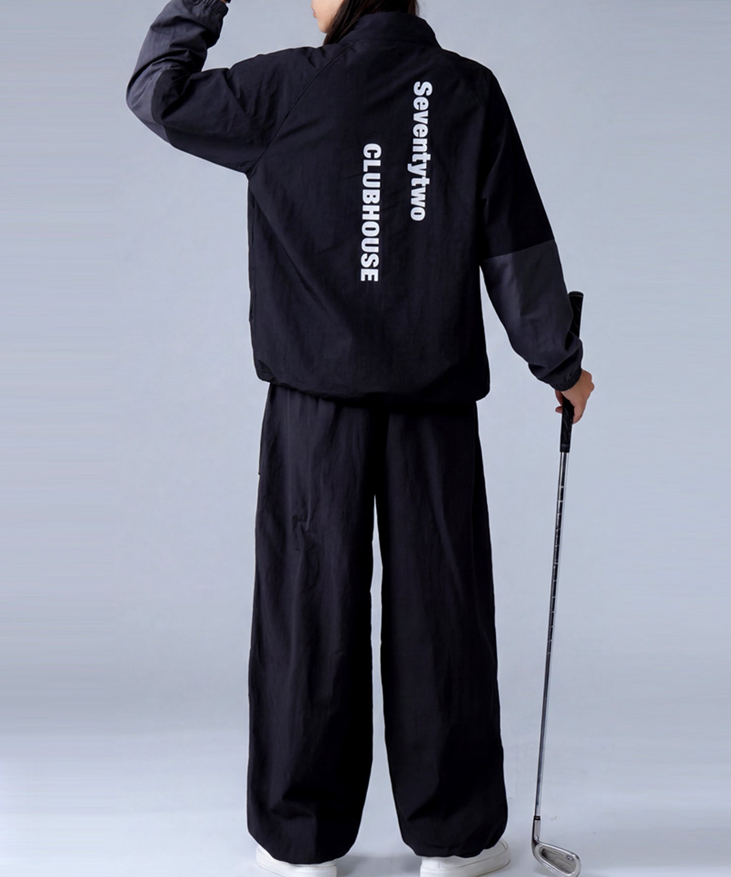 ANTIQUA GOLF×STCH Quick-Drying, Color-Blocked Wide-Leg Pants Ladies