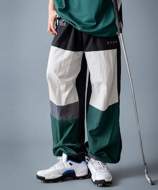 ANTIQUA GOLF×STCH Quick-Drying, Color-Blocked Wide-Leg Pants Men’s