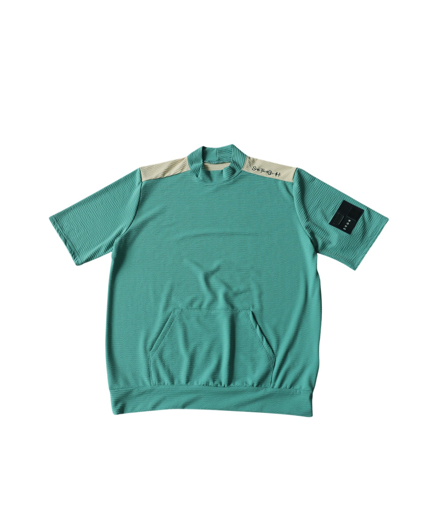 ANTIQUA GOLF×STCH Sweat-Wicking, Quick-Drying, UV-Cut Mock Neck Pullover Men’s