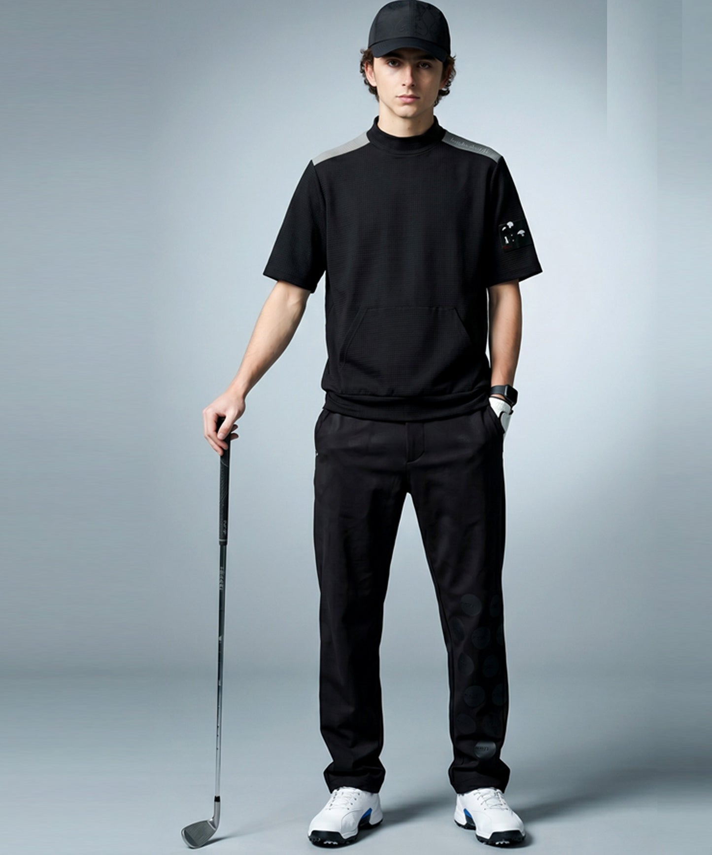 ANTIQUA GOLF×STCH Sweat-Wicking, Quick-Drying, UV-Cut Mock Neck Pullover Men’s