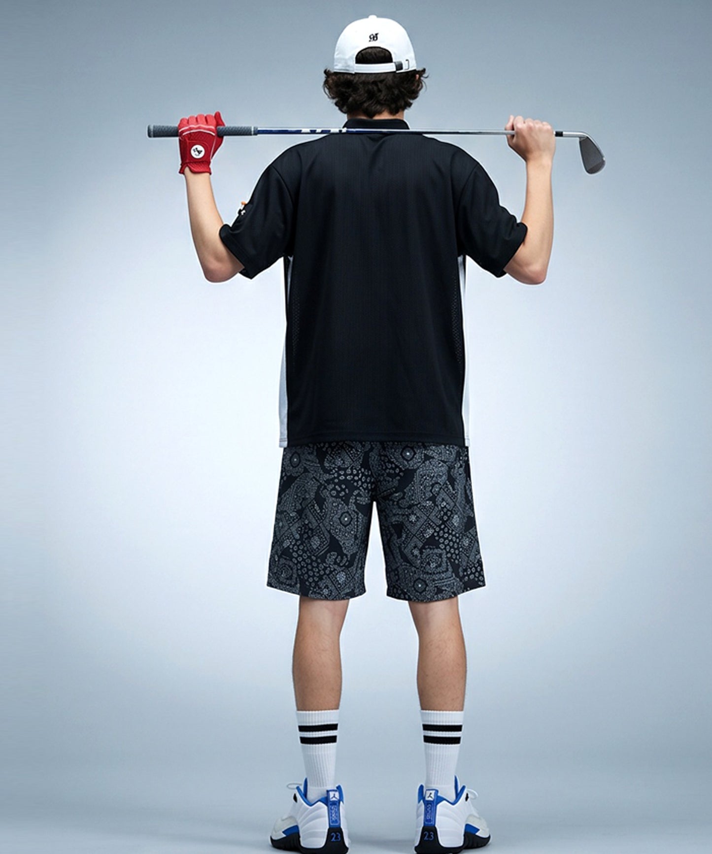 ANTIQUA GOLF×STCHMesh Fabric, Moisture-Wicking, Quick-Drying, Mock Neck Pullover Men’s
