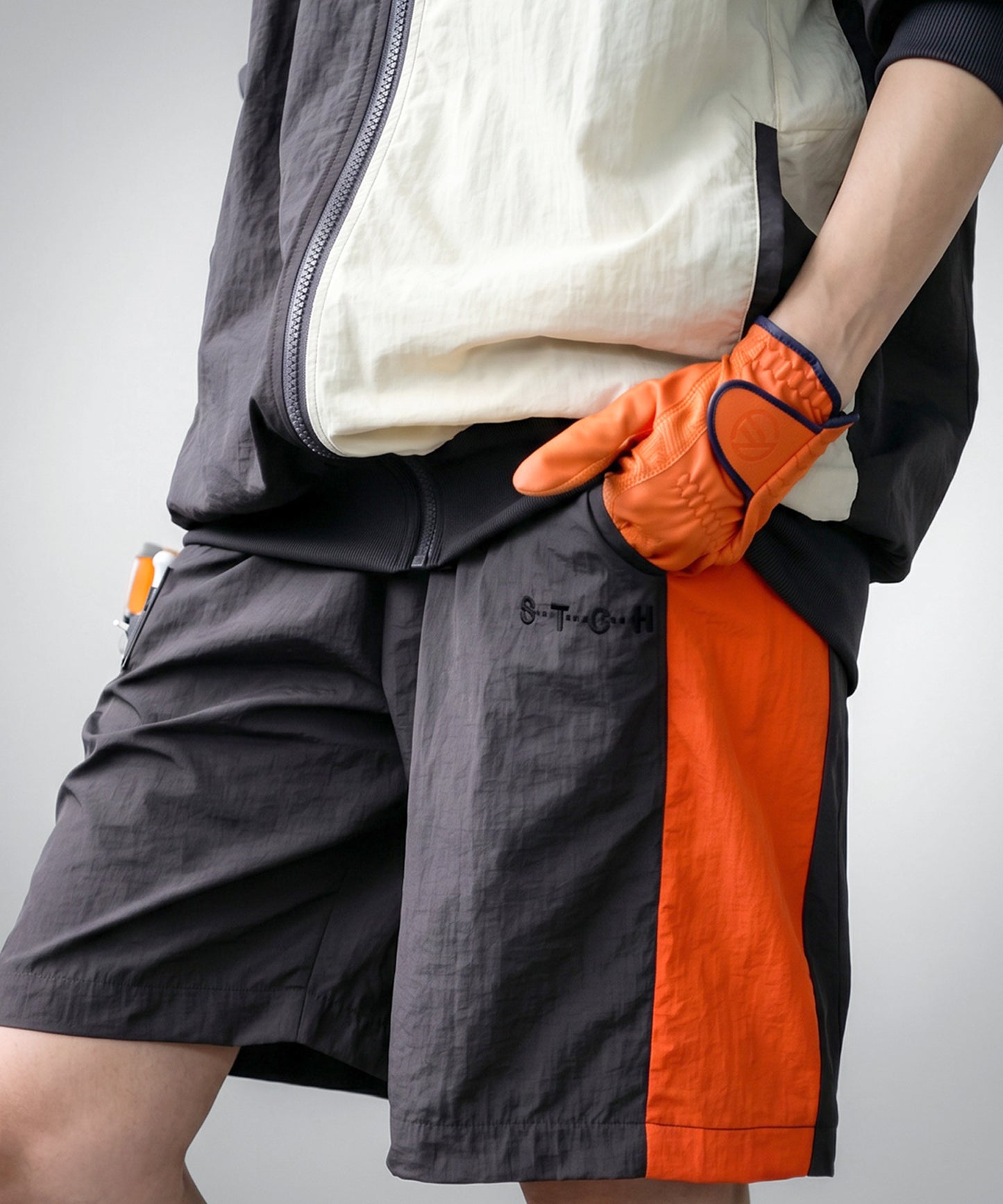 ANTIQUA GOLF×STCH Color-Blocked Shorts Men’s