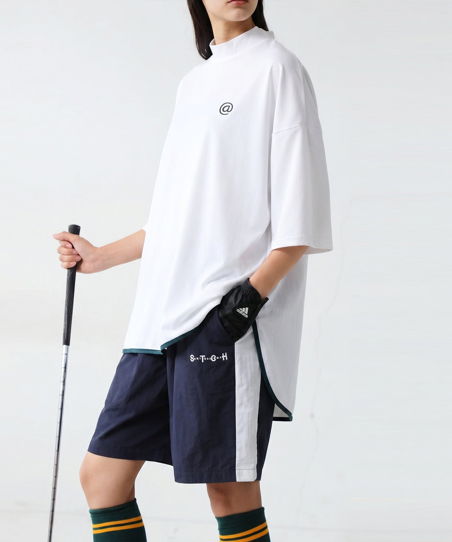 ANTIQUA GOLF×STCH Color-Blocked Shorts Ladies