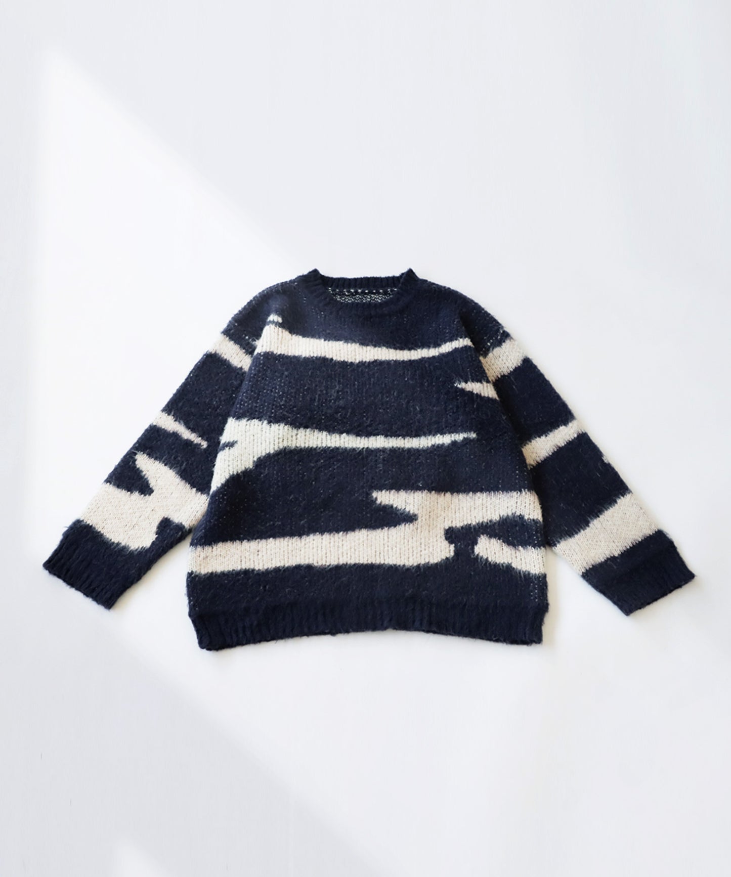 Zebra pattern Knit tops Men's