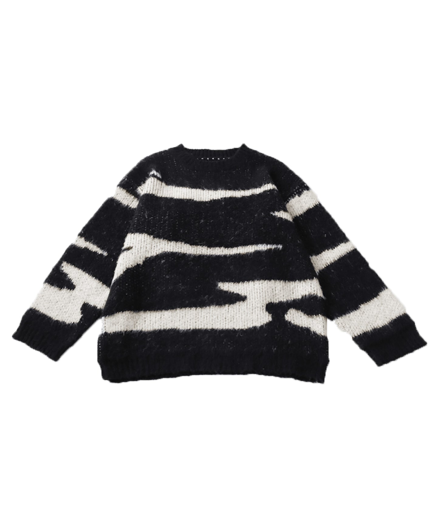 Zebra pattern Knit tops Men's