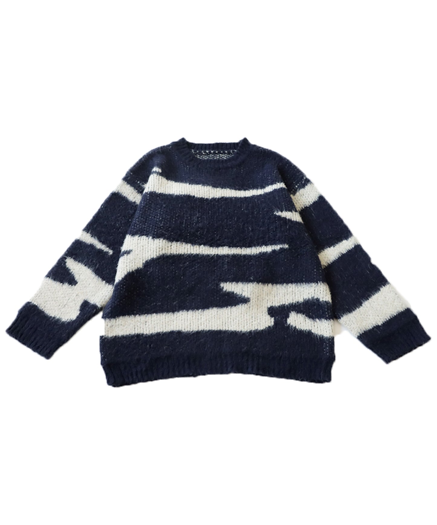 Zebra pattern Knit tops Men's