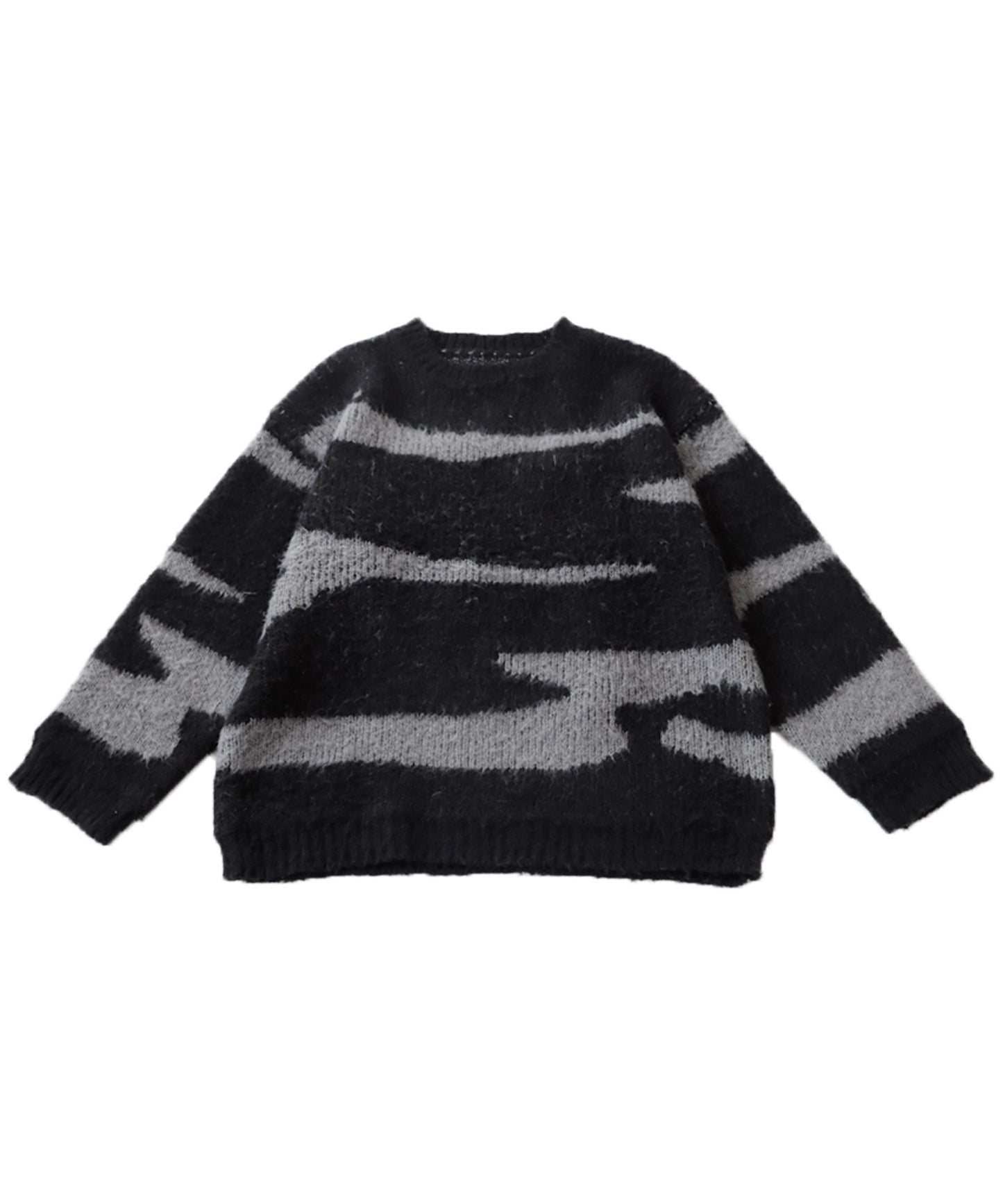 Zebra pattern Knit tops Men's