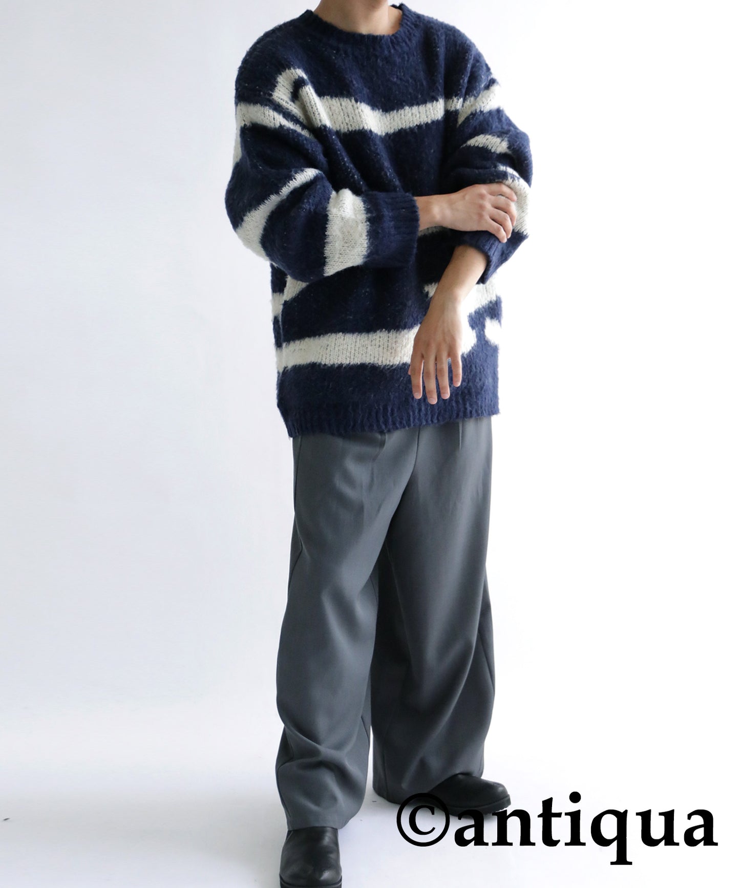 Zebra pattern Knit tops Men's