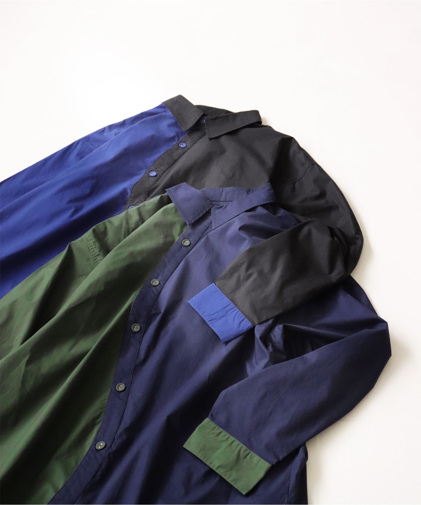 Bicolor Design Shirt Men's