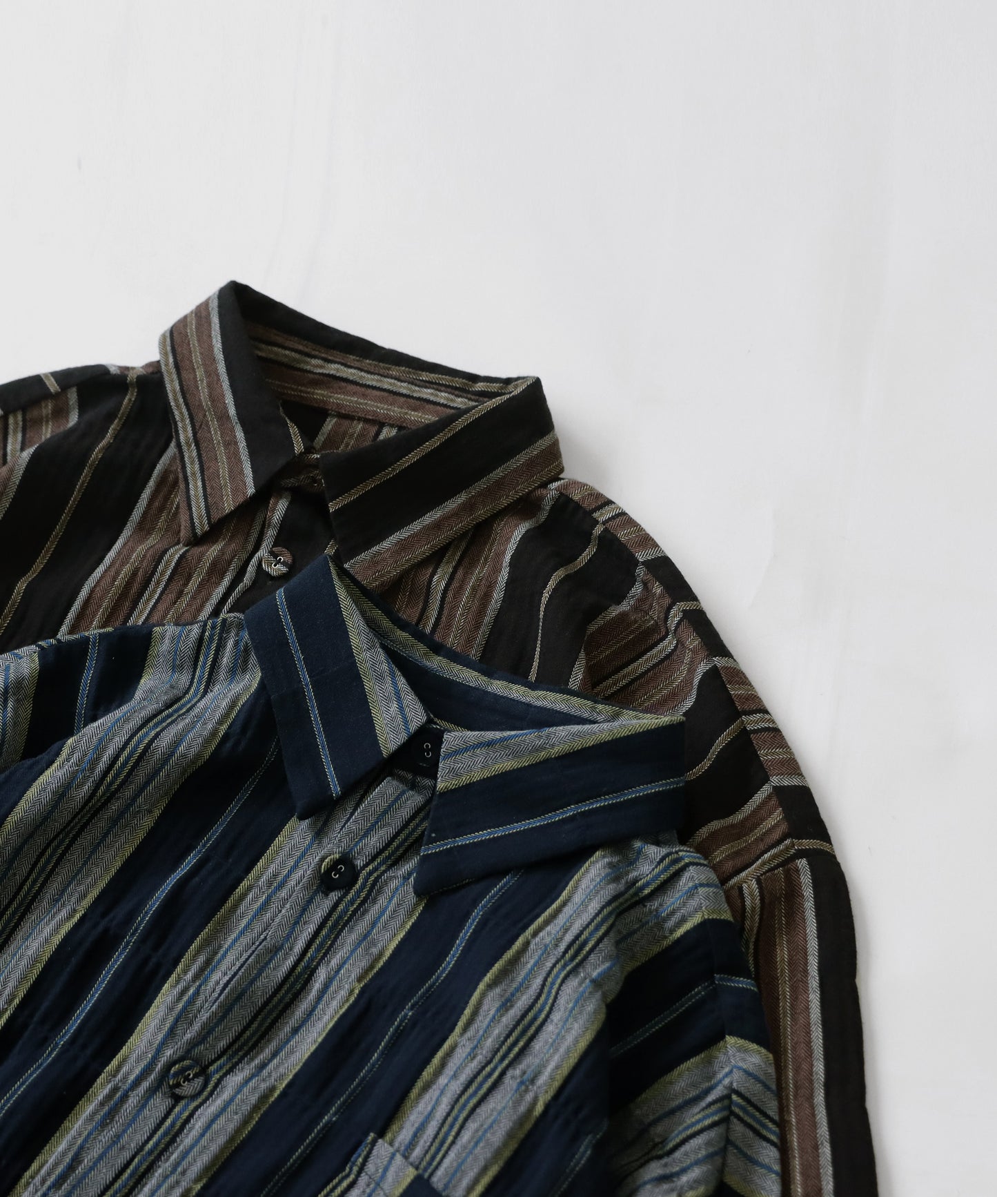 Ethnic striped pattern shirt Men's