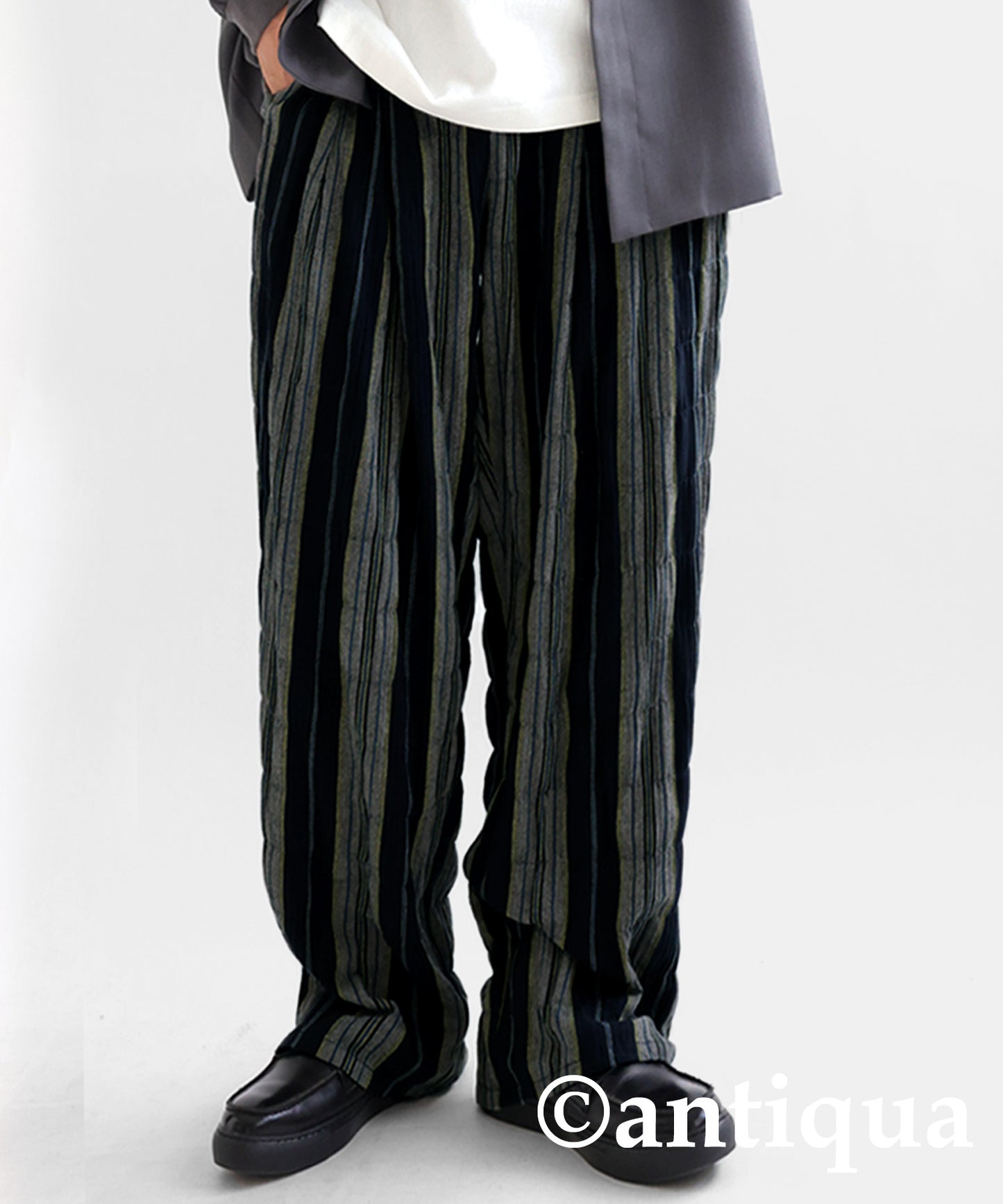 Ethnic pattern striped pants Men's