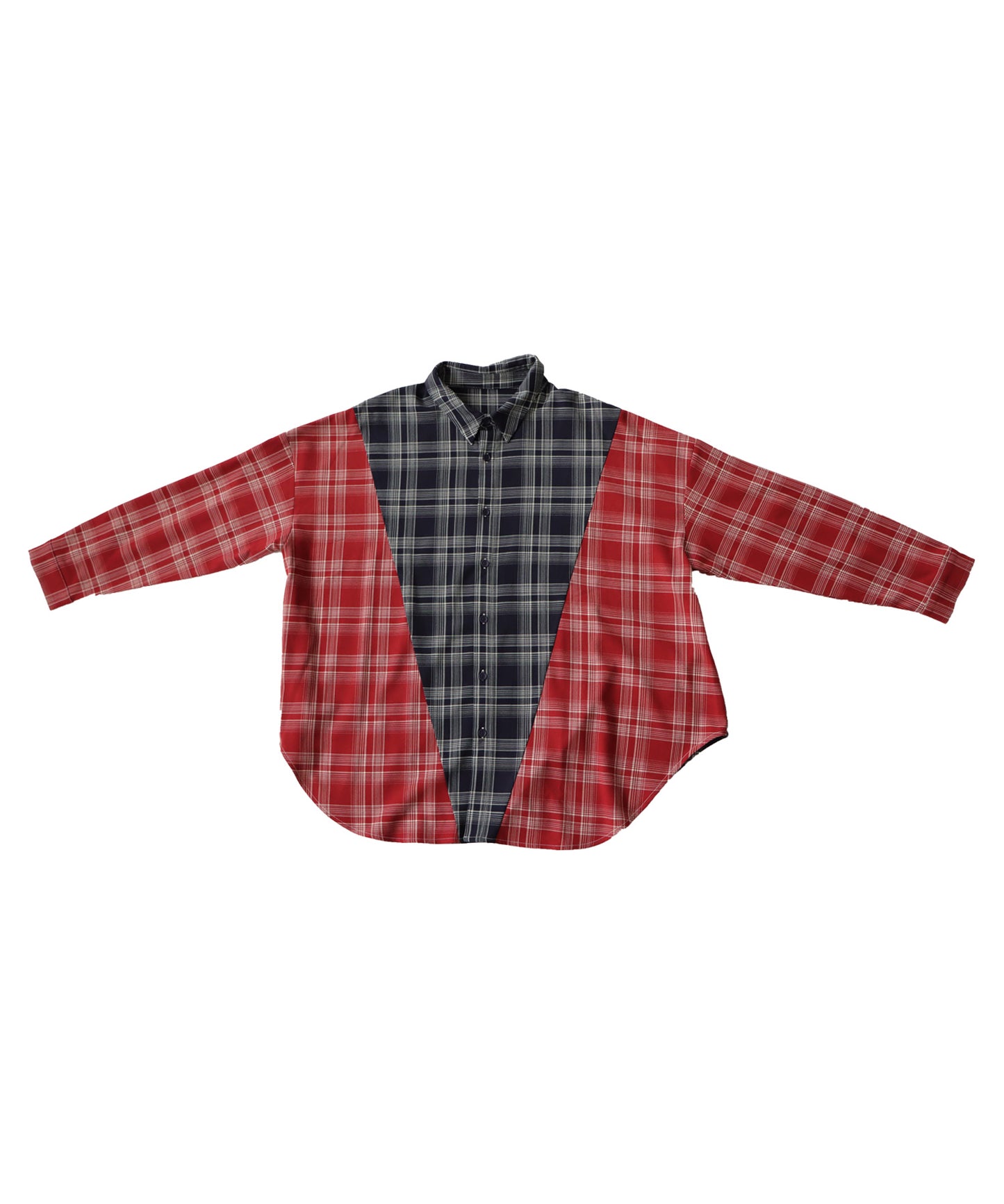 Switching checkd shirt Men's