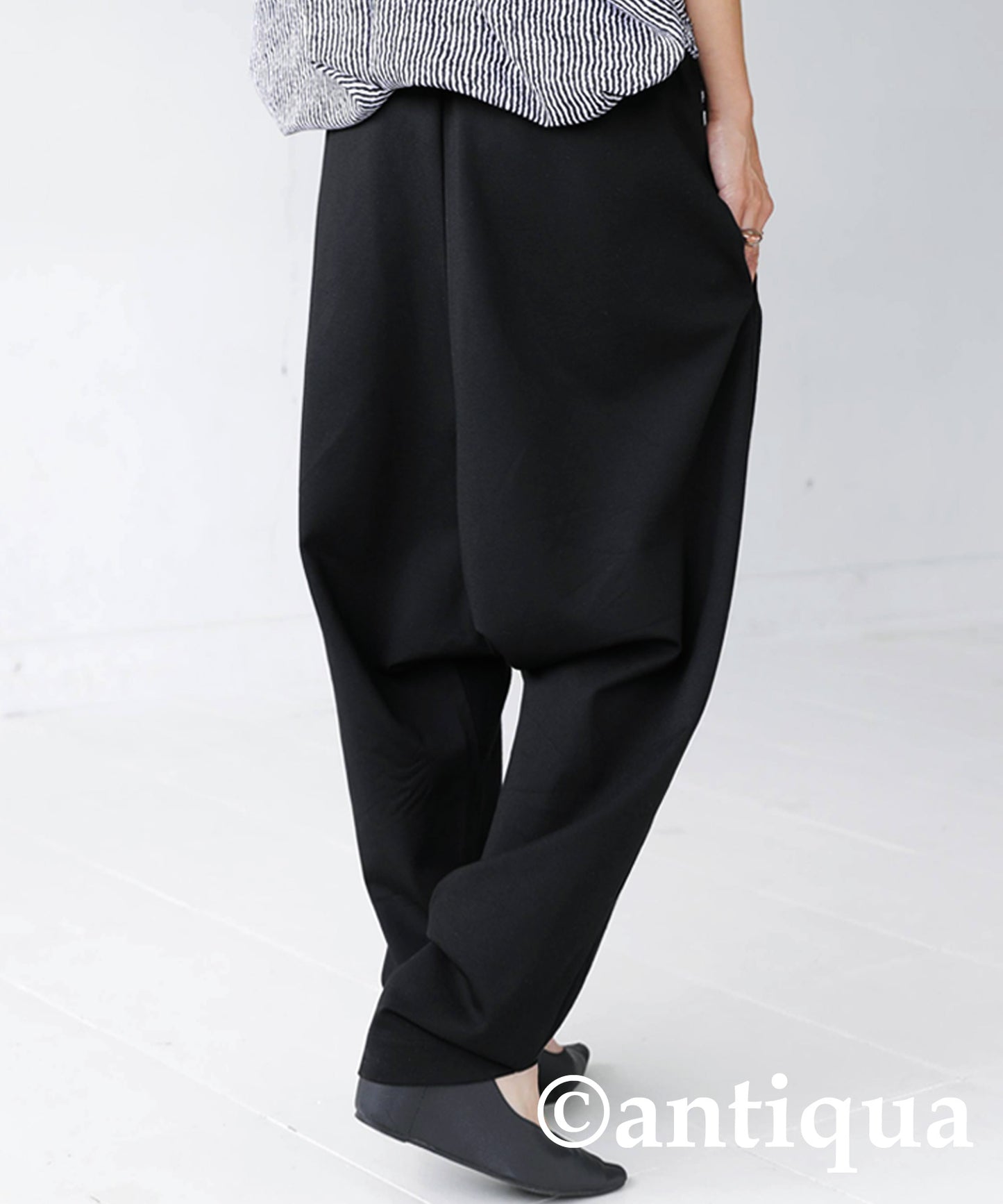 Different material Docking Saruel Pants Ladies