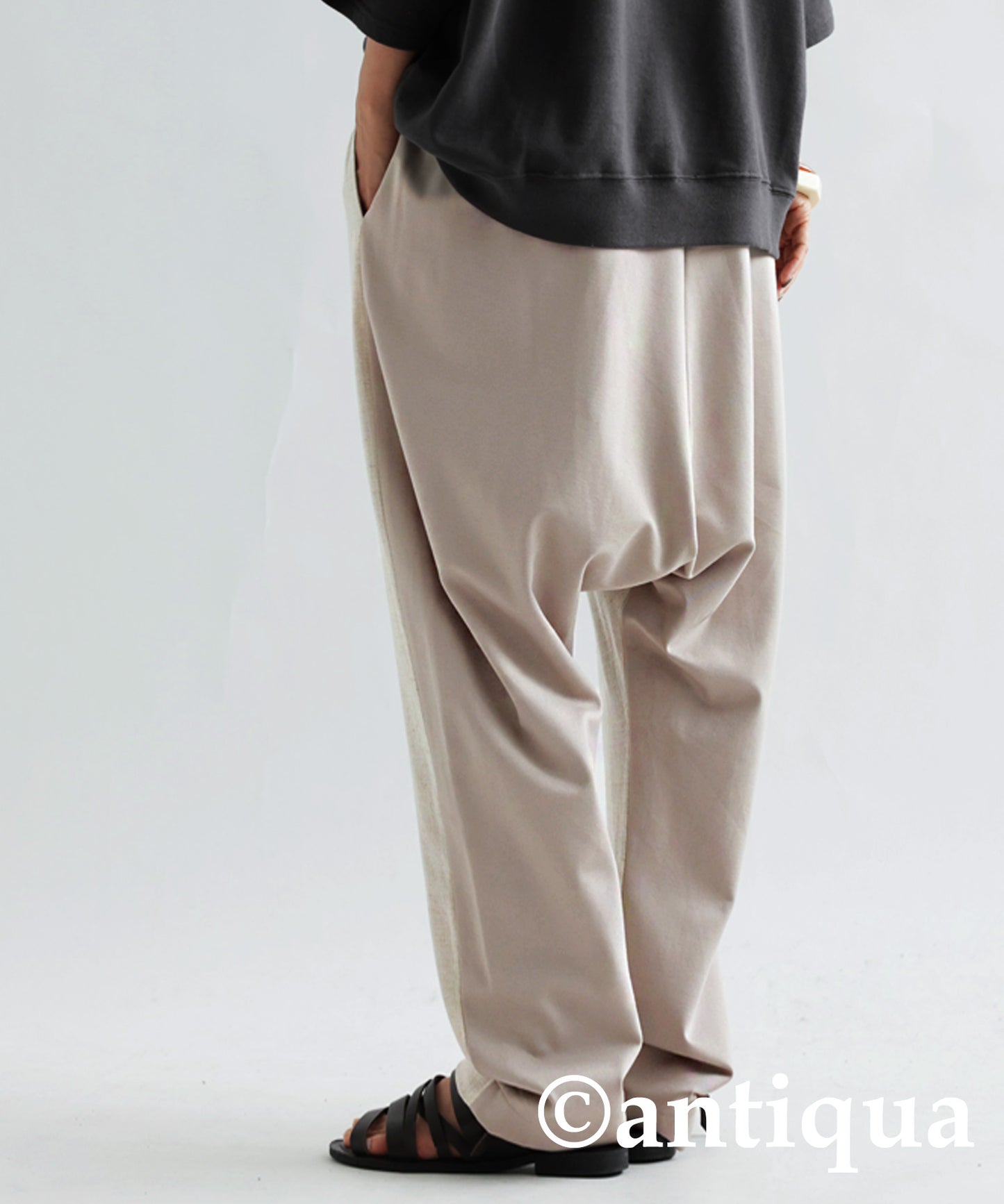 Different material Docking Saruel Pants Ladies