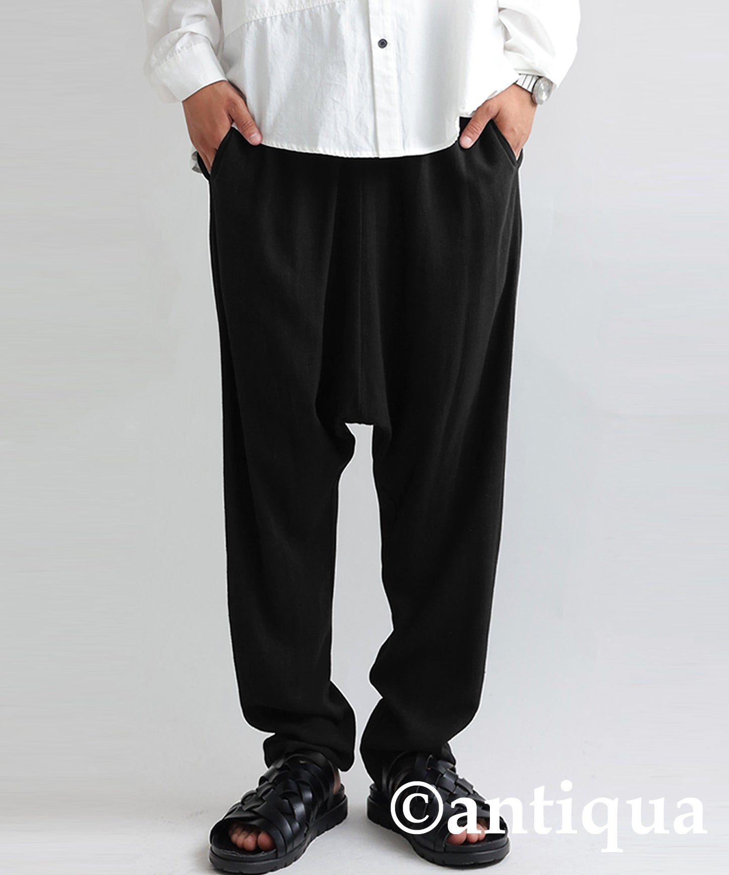 Different material Docking Saruel Pants Men's