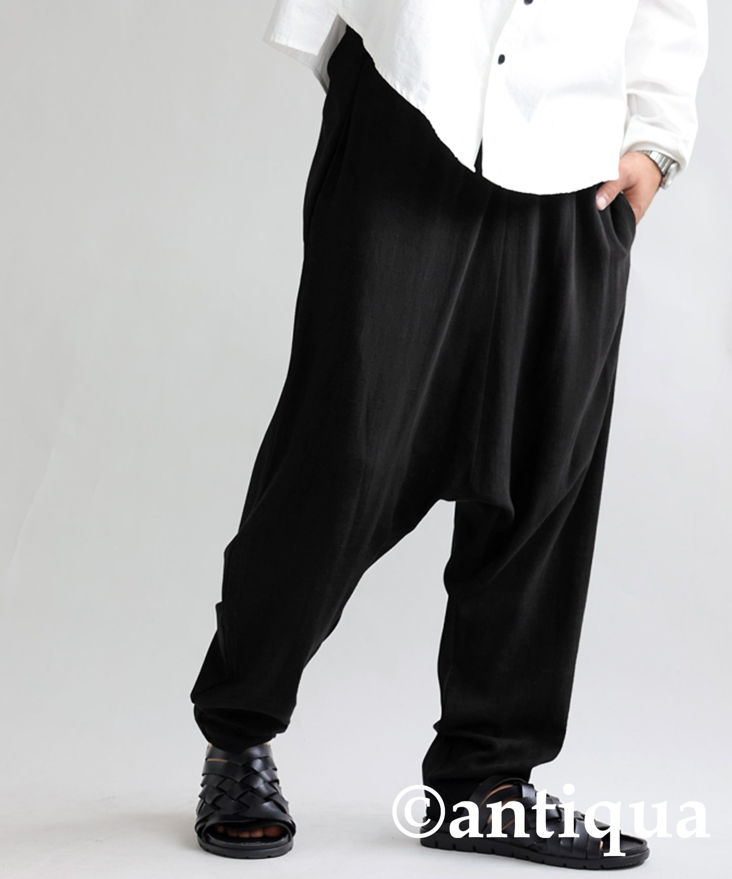 Different material Docking Saruel Pants Men's