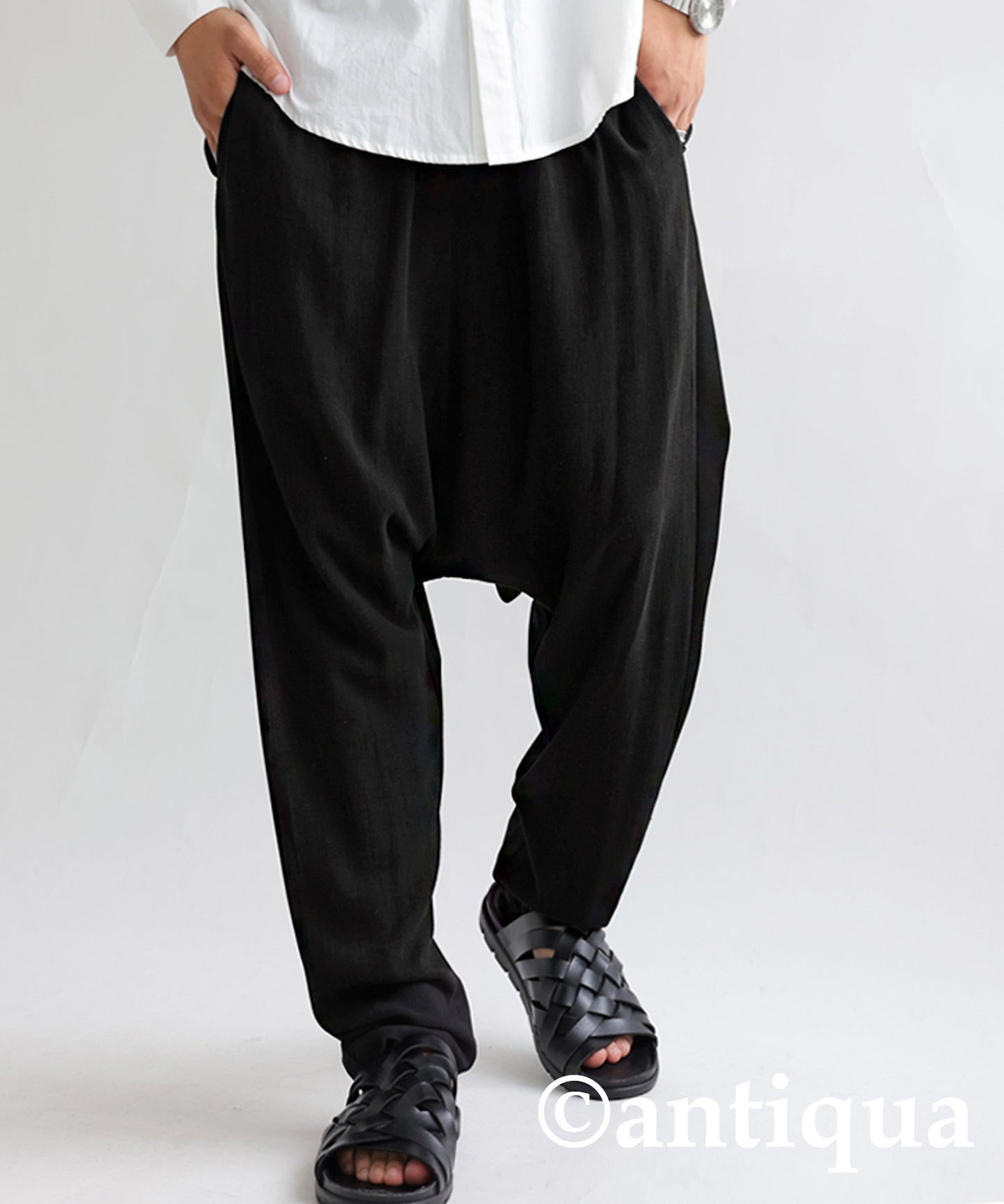 Different material Docking Saruel Pants Men's