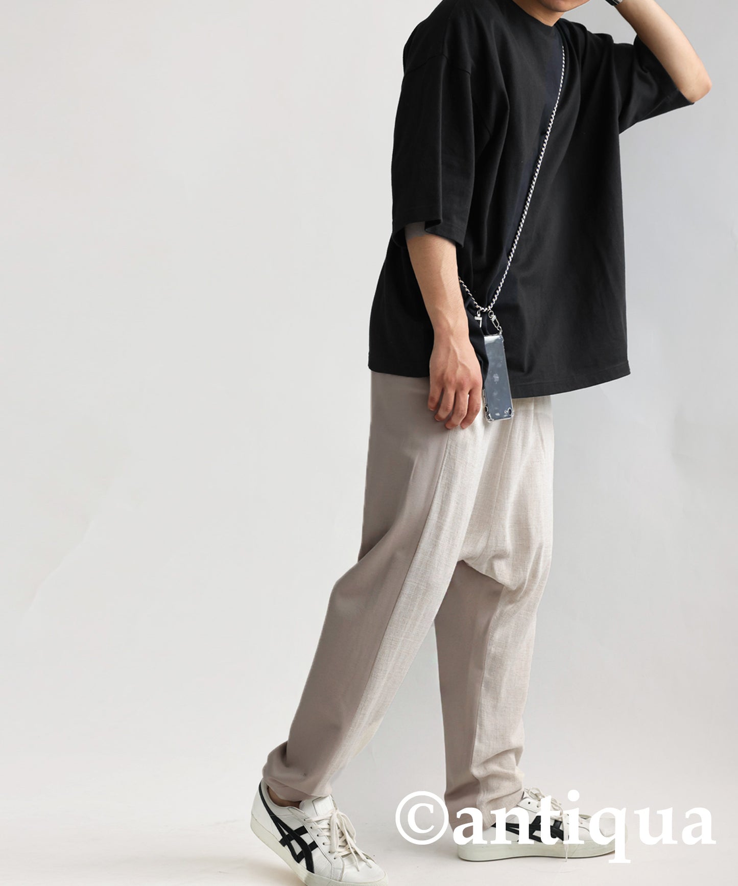 Different material Docking Saruel Pants Men's