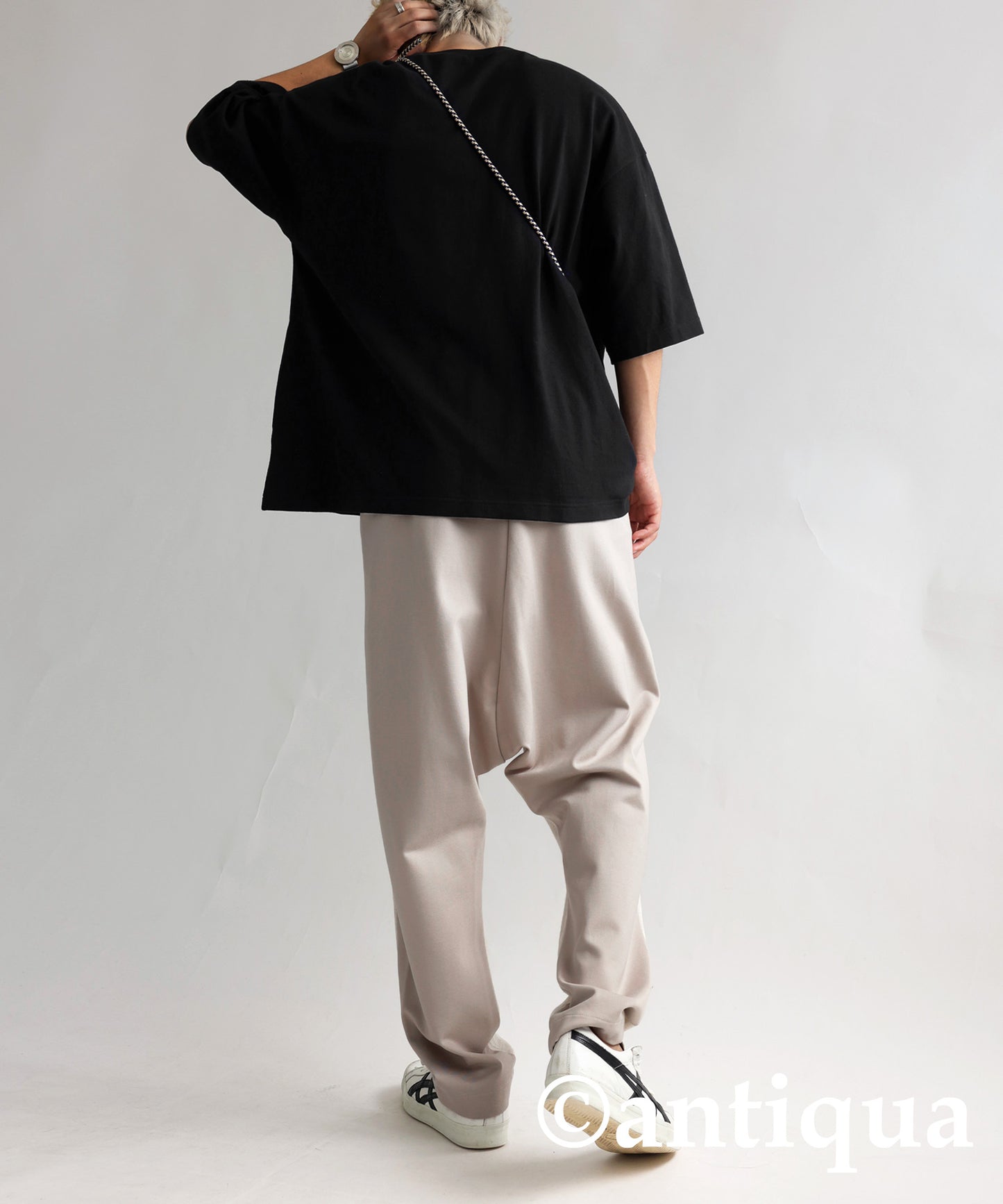 Different material Docking Saruel Pants Men's