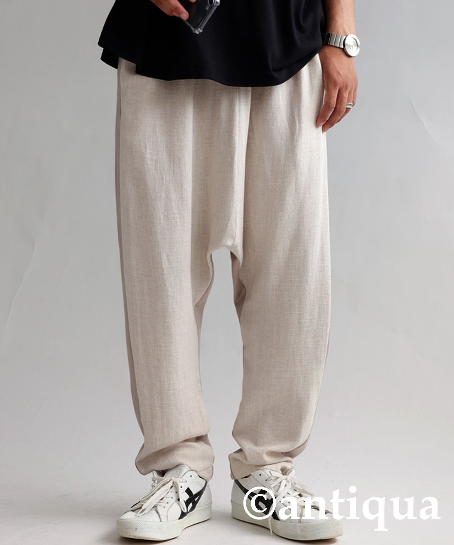 Different material Docking Saruel Pants Men's