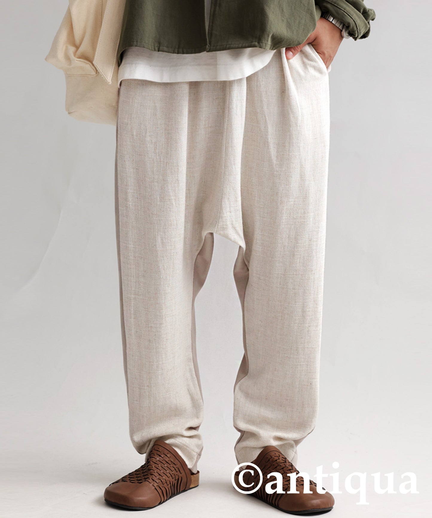 Different material Docking Saruel Pants Men's