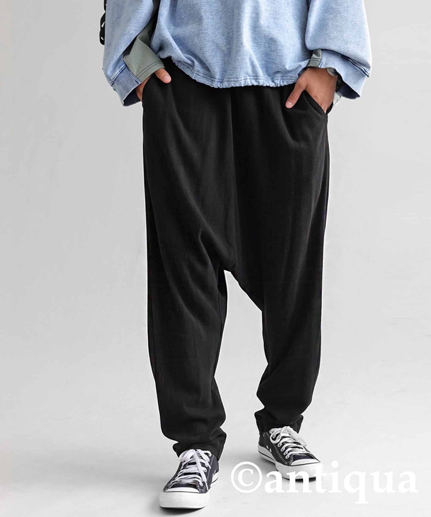 Different material Docking Saruel Pants Men's