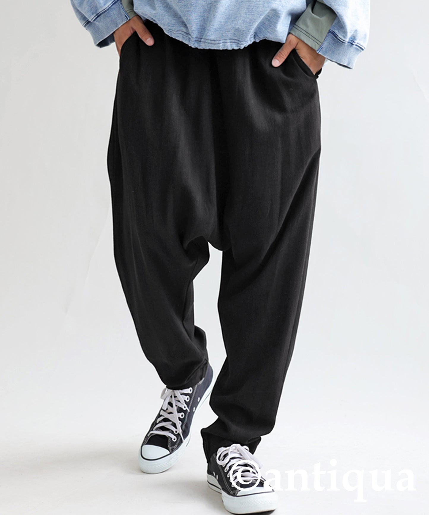 Different material Docking Saruel Pants Men's