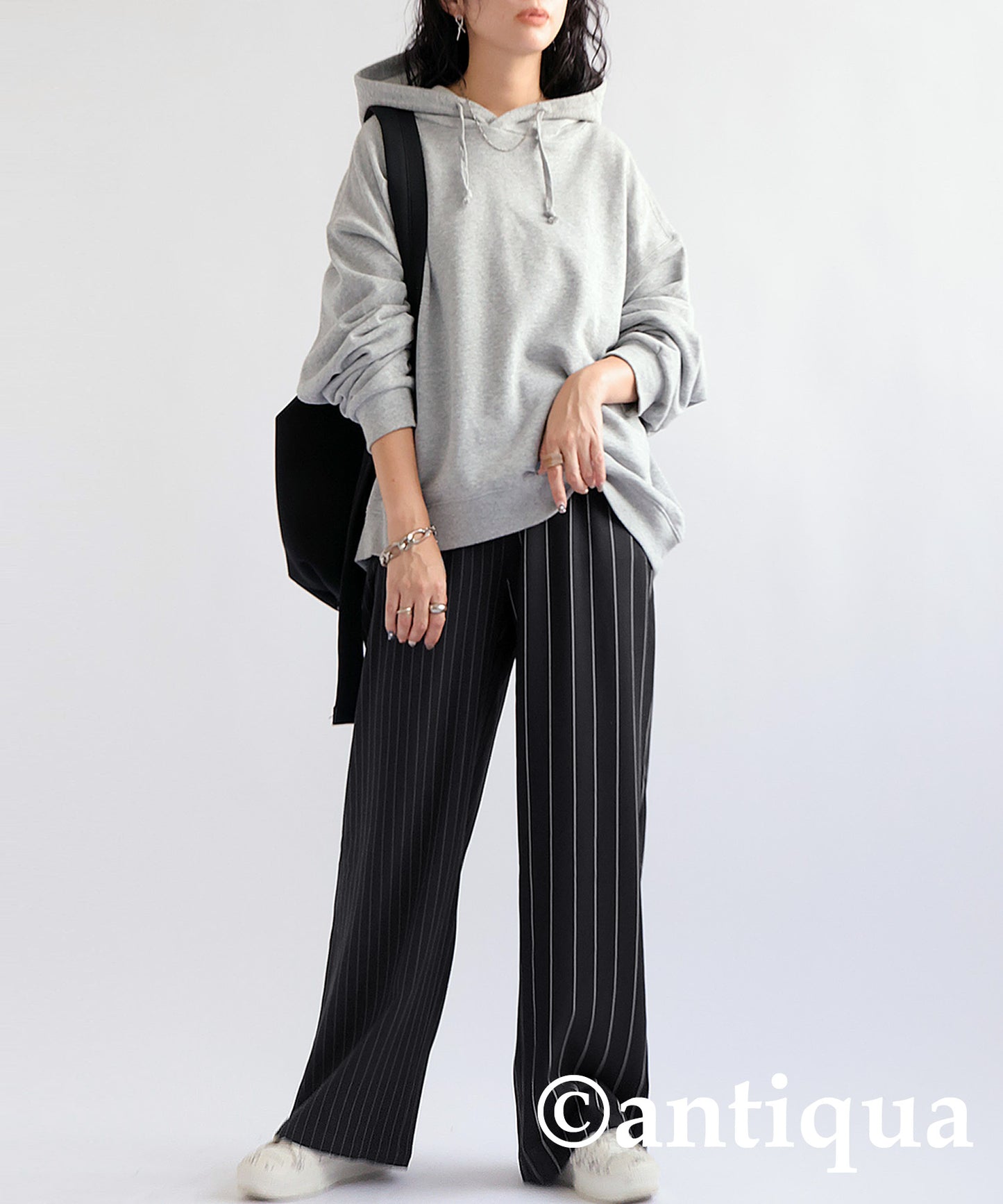 Striped Tuck Pants Ladies