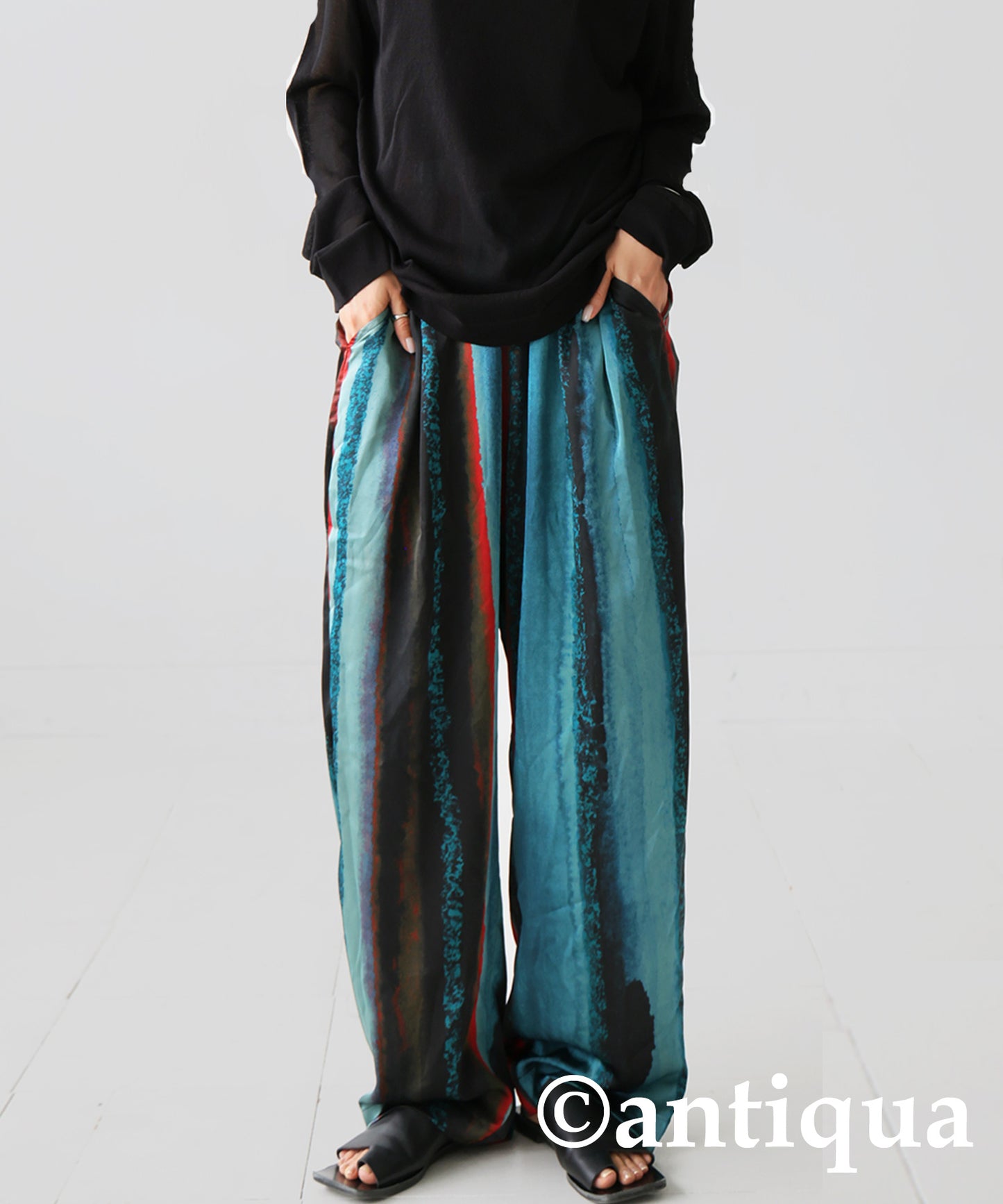 Ladies Tapered pants Long-length