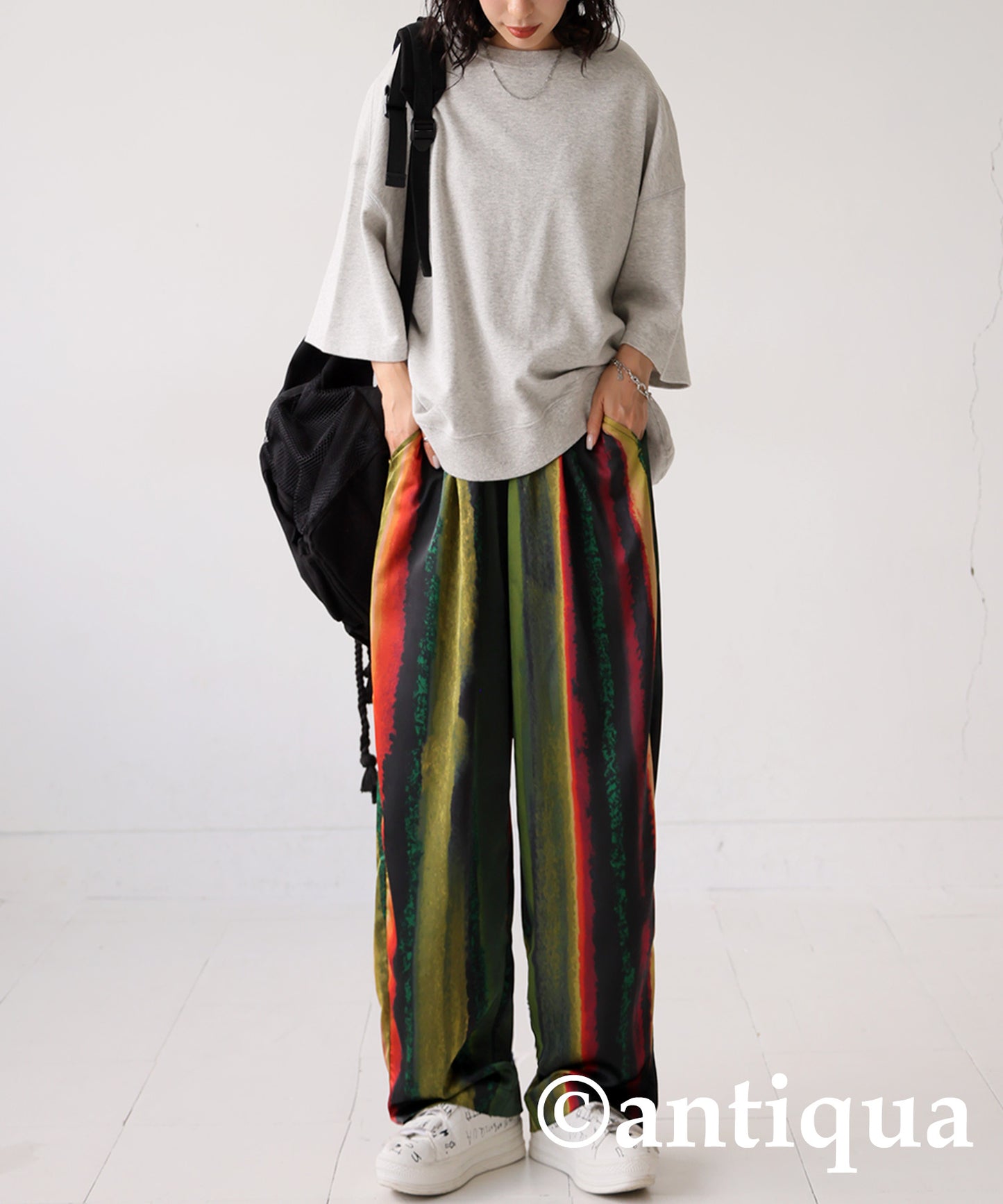 Ladies Tapered pants Long-length