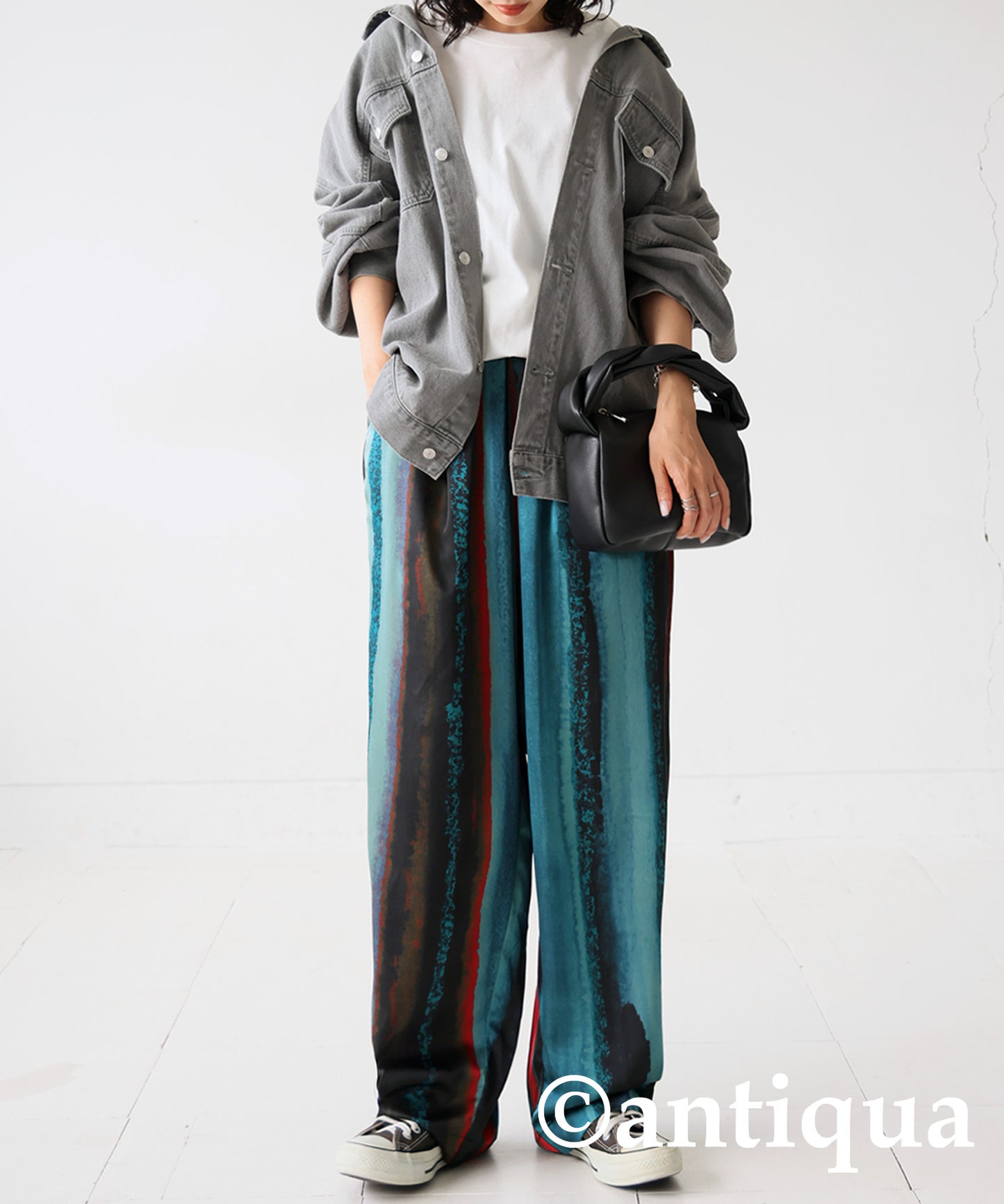 Ladies Tapered pants Long-length