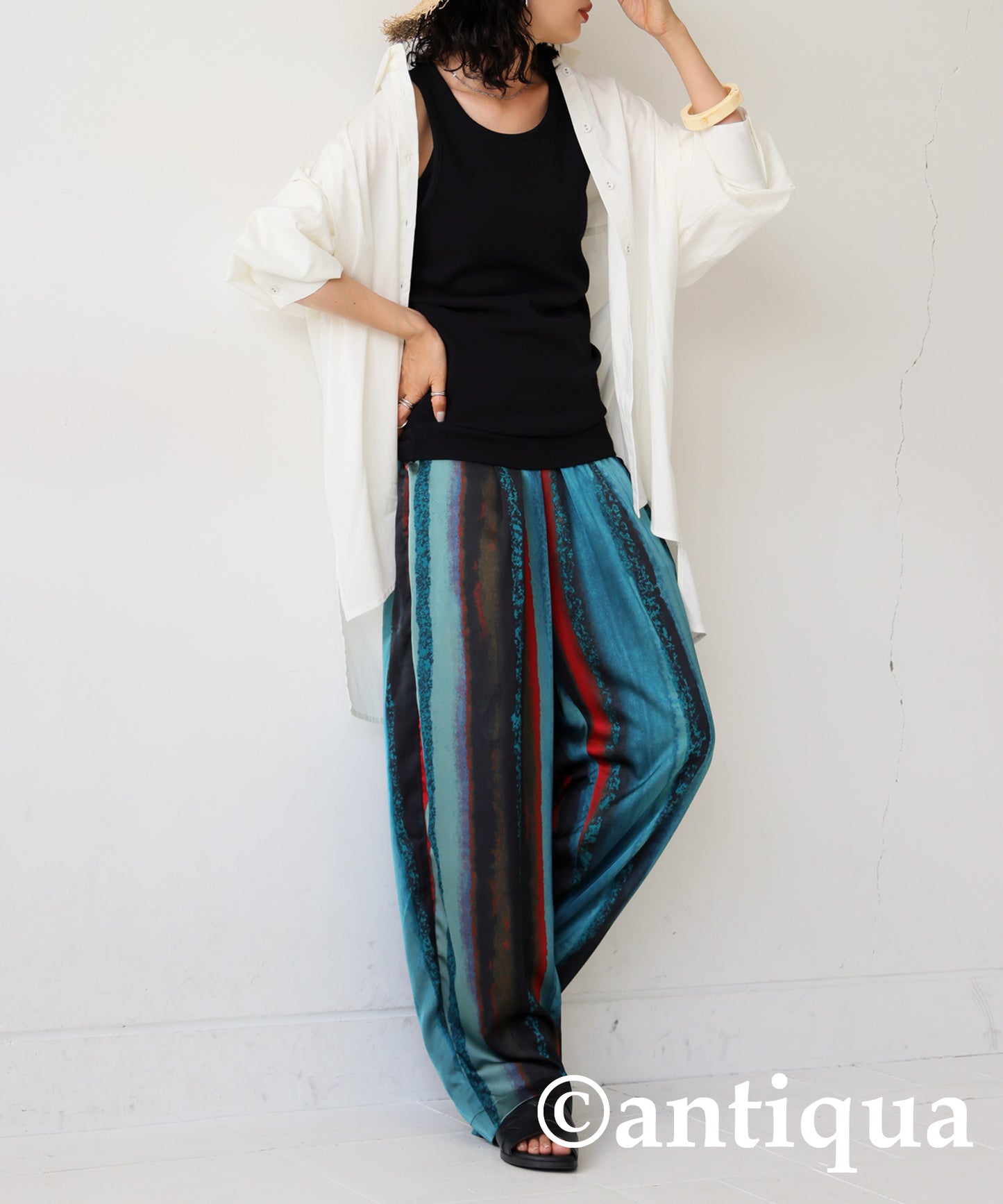 Ladies Tapered pants Long-length