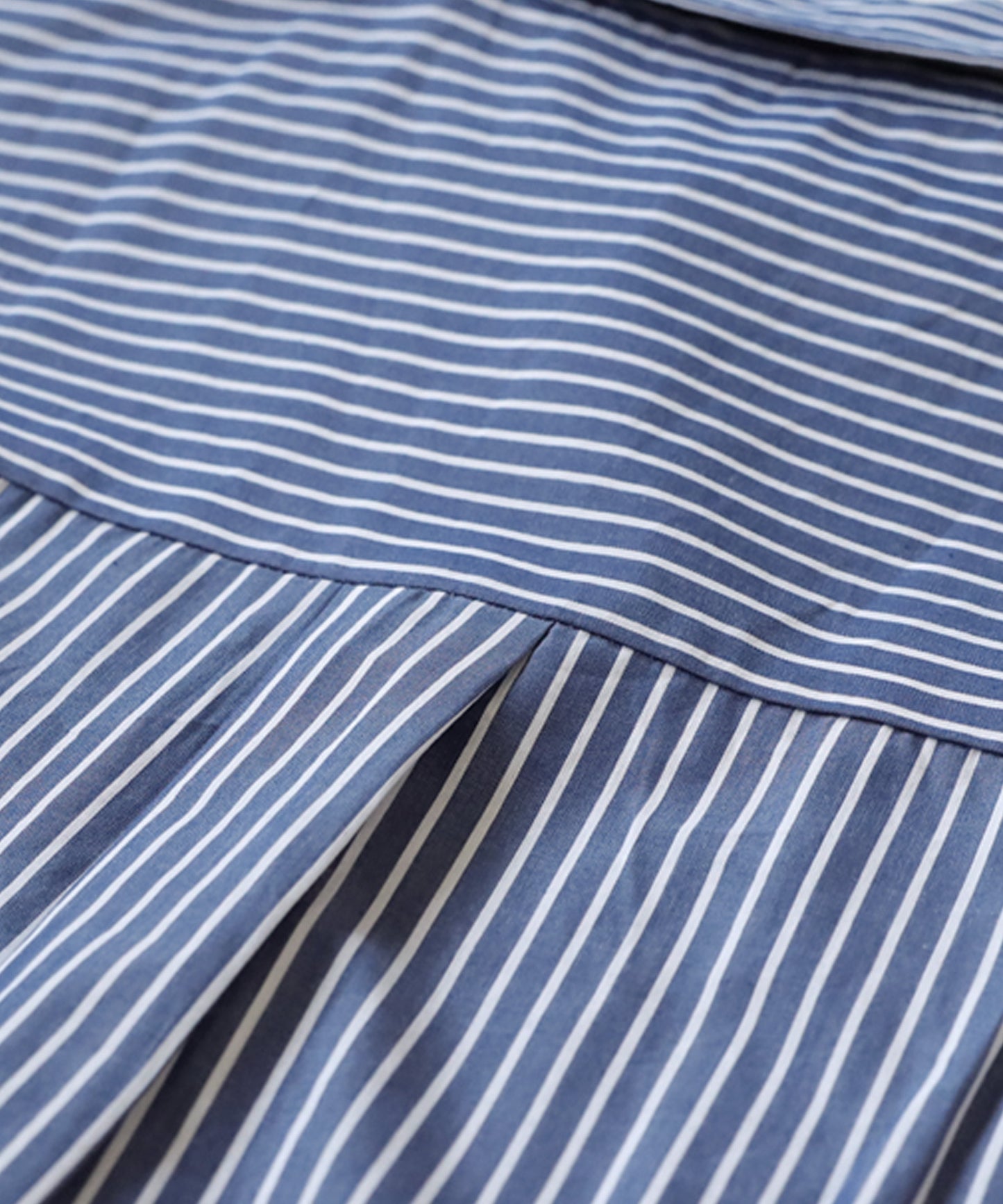 Stripe Shirt with Drawstring Ladies