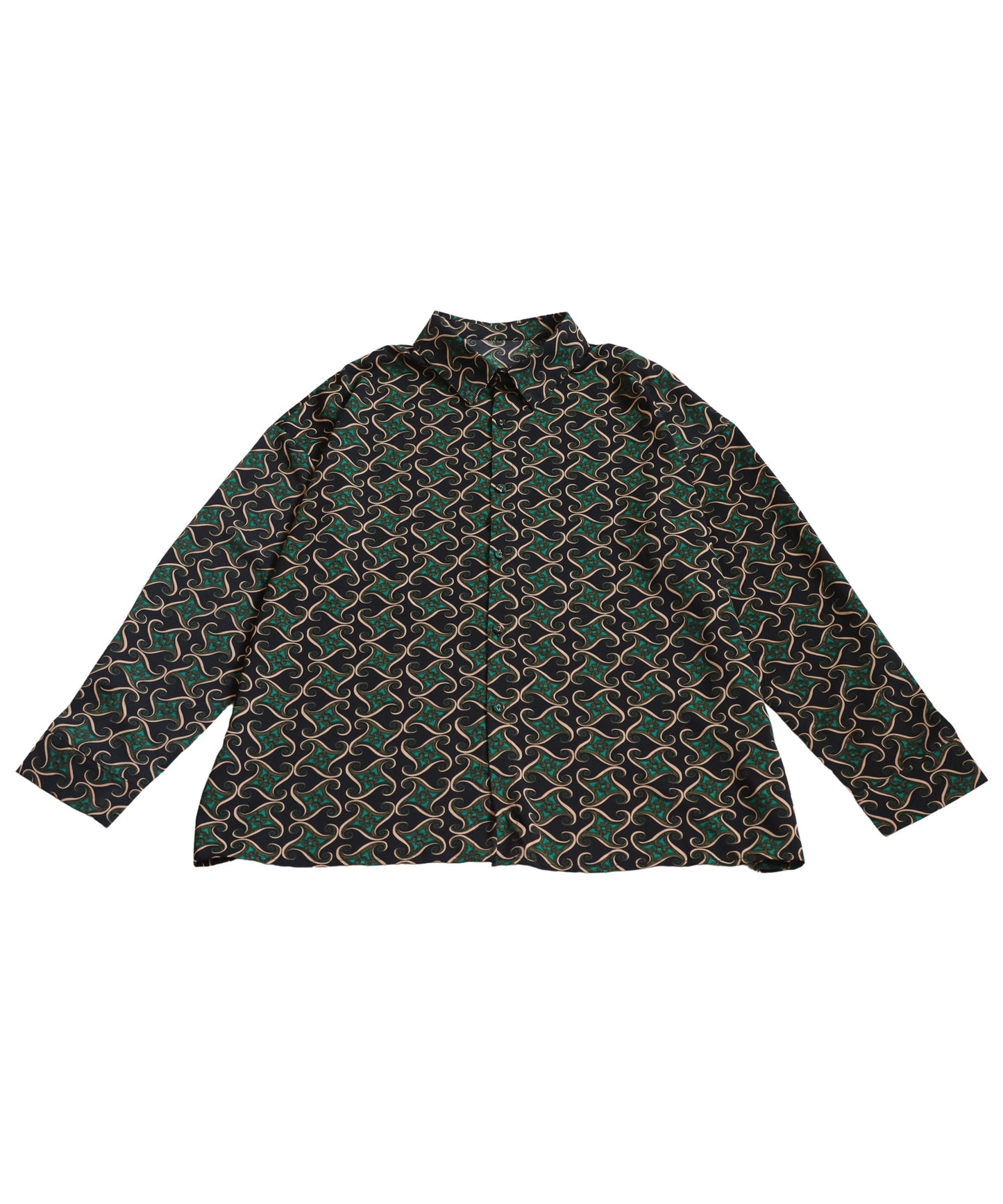 Retro Pattern Shirt Men's