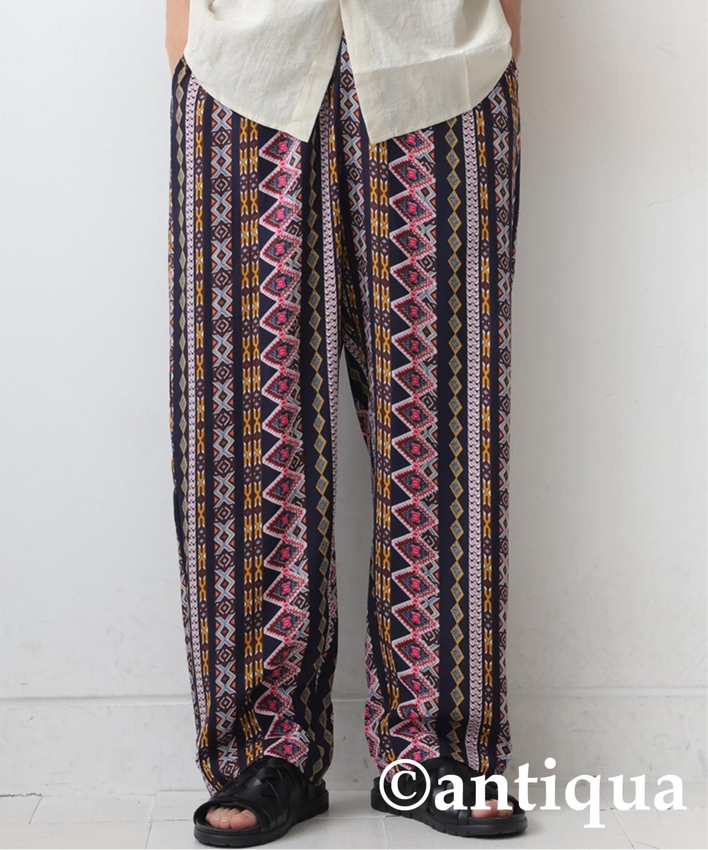 Men's Native Pattern Tapered Pants