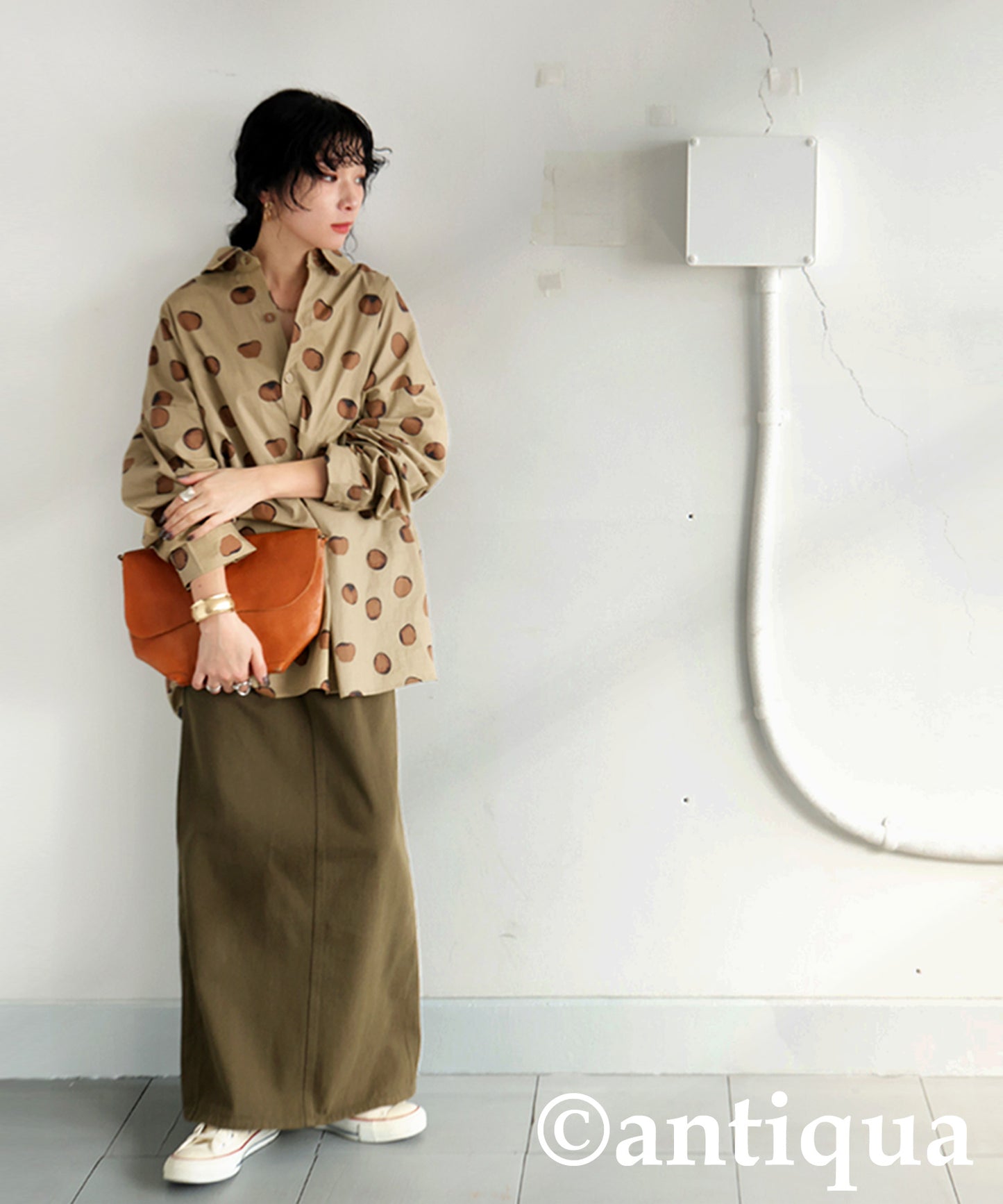 Dot Pattern Shirt Ladies