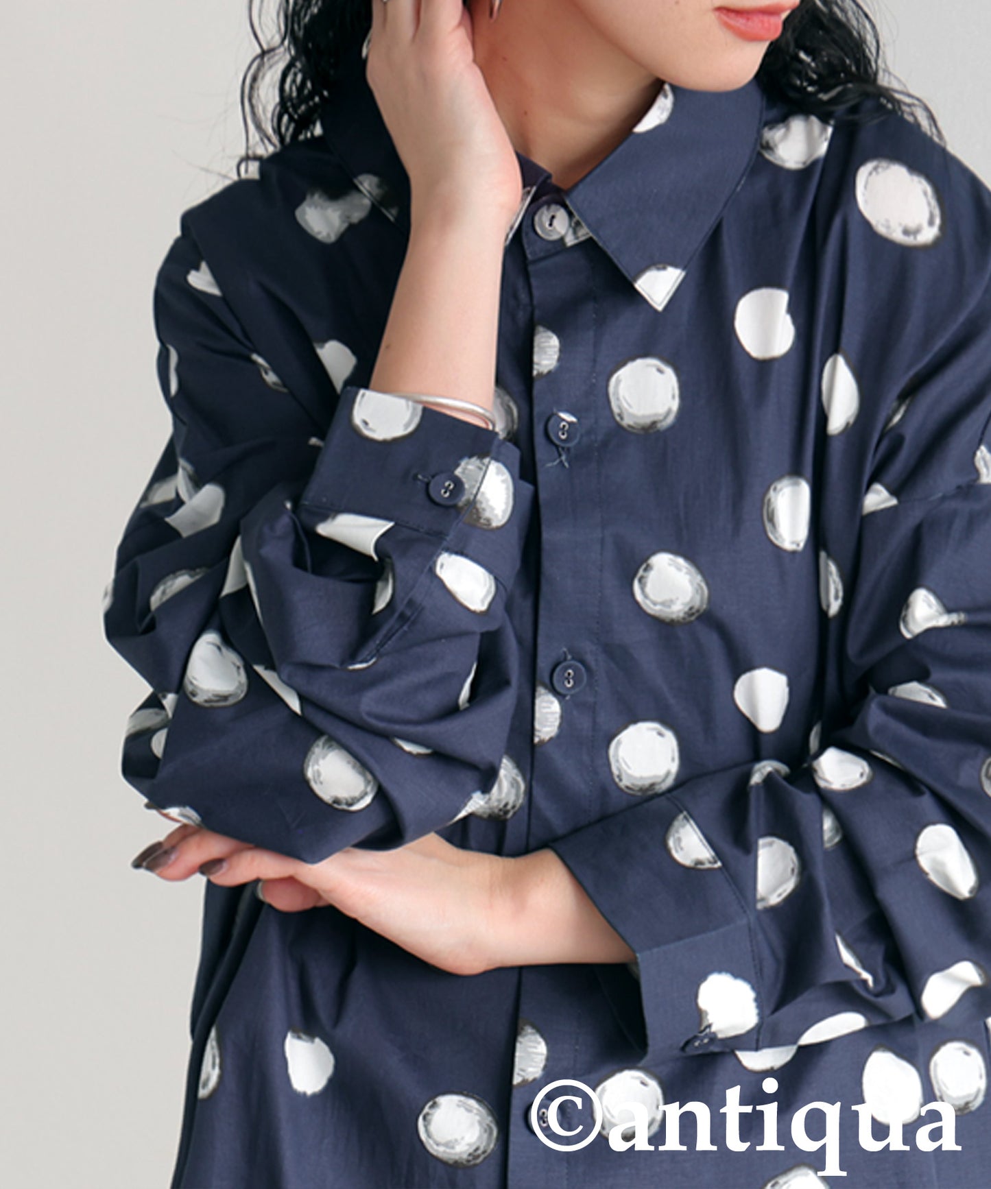 Dot Pattern Shirt Ladies