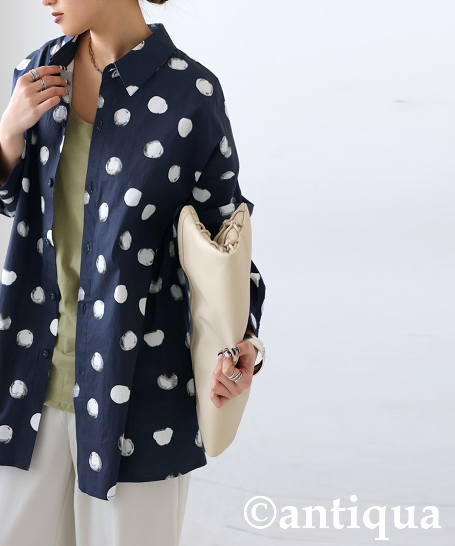 Dot Pattern Shirt Ladies