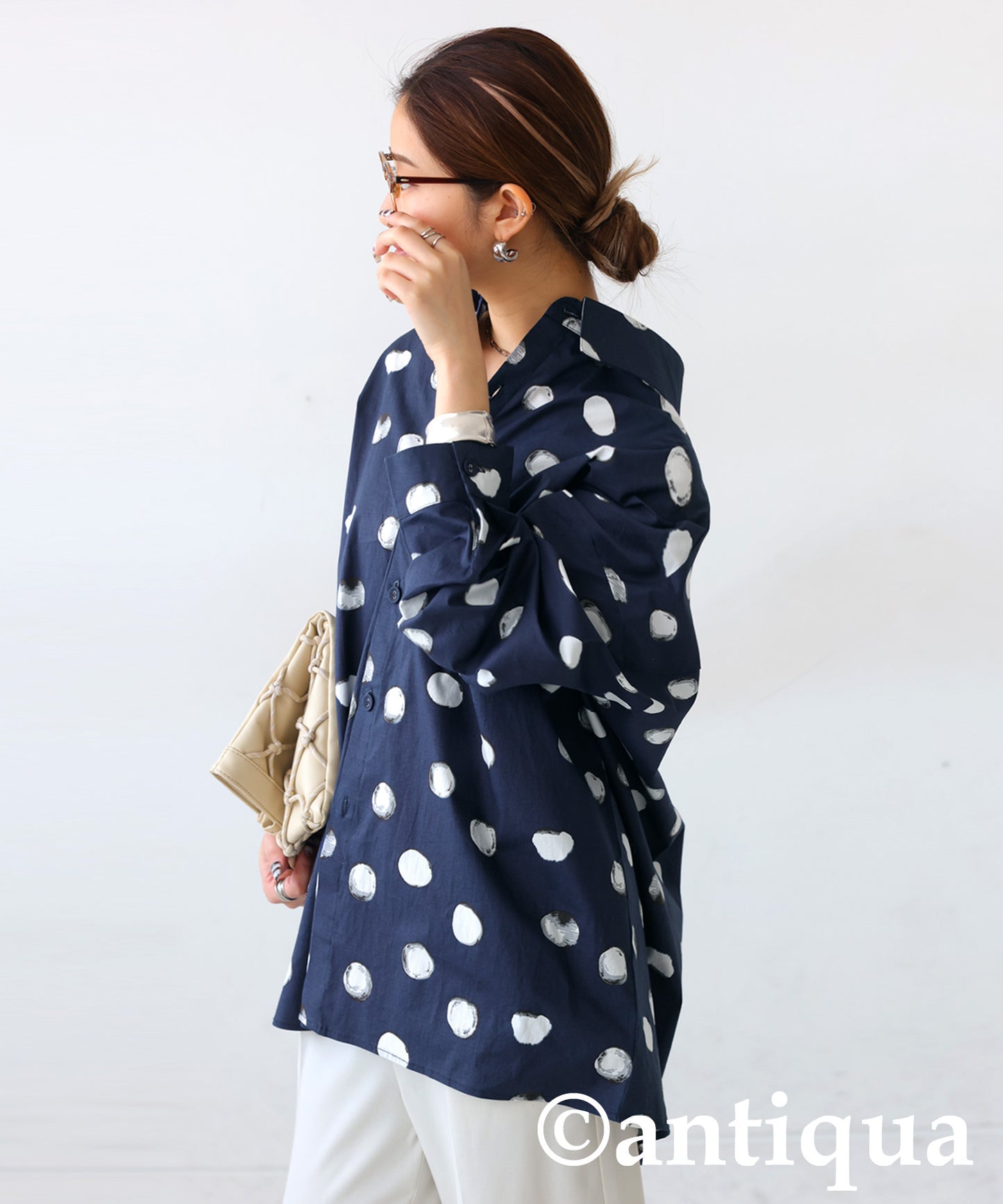 Dot Pattern Shirt Ladies